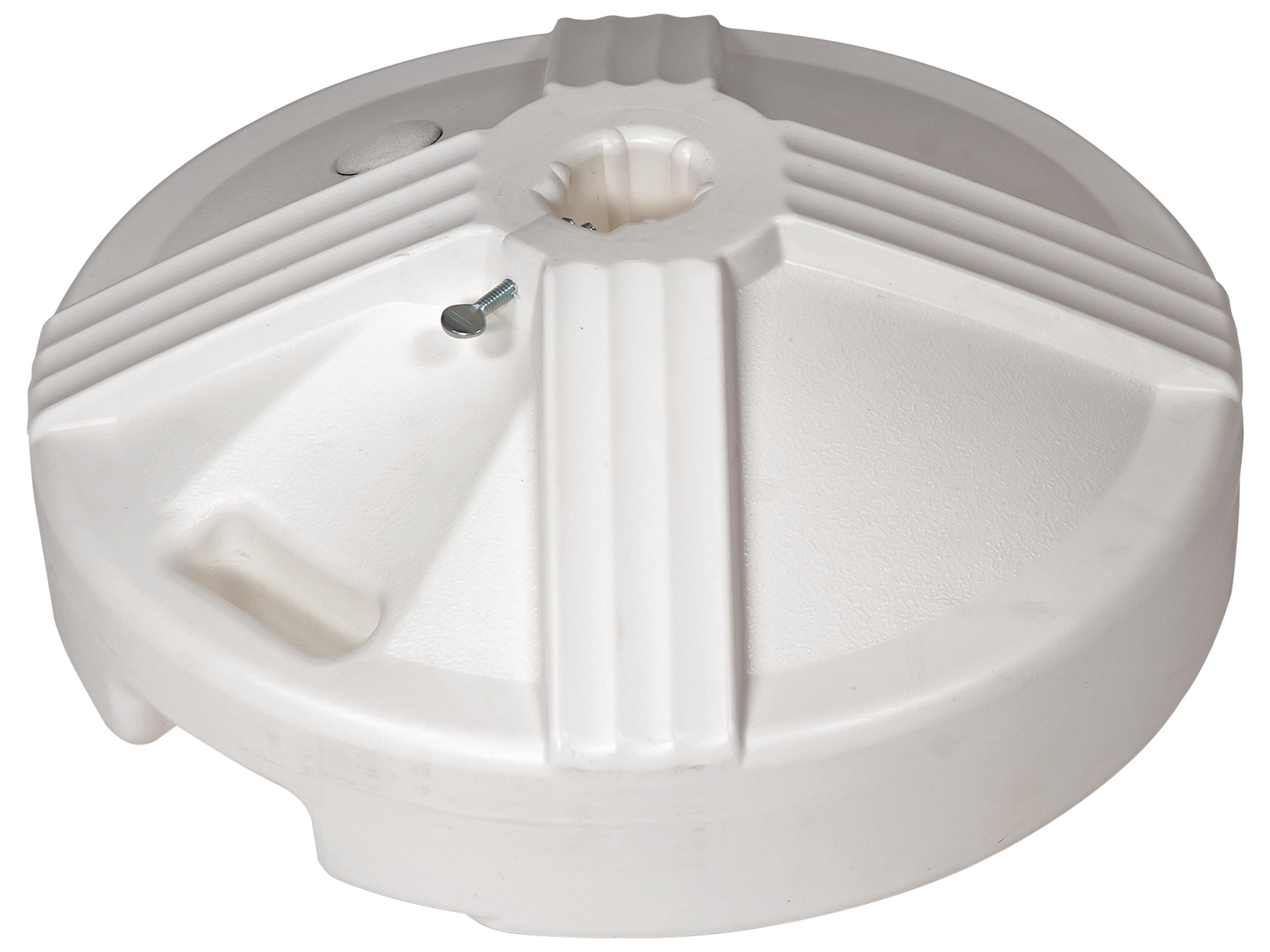 Standard Aluminum White 17 Foot Round Umbrella Base