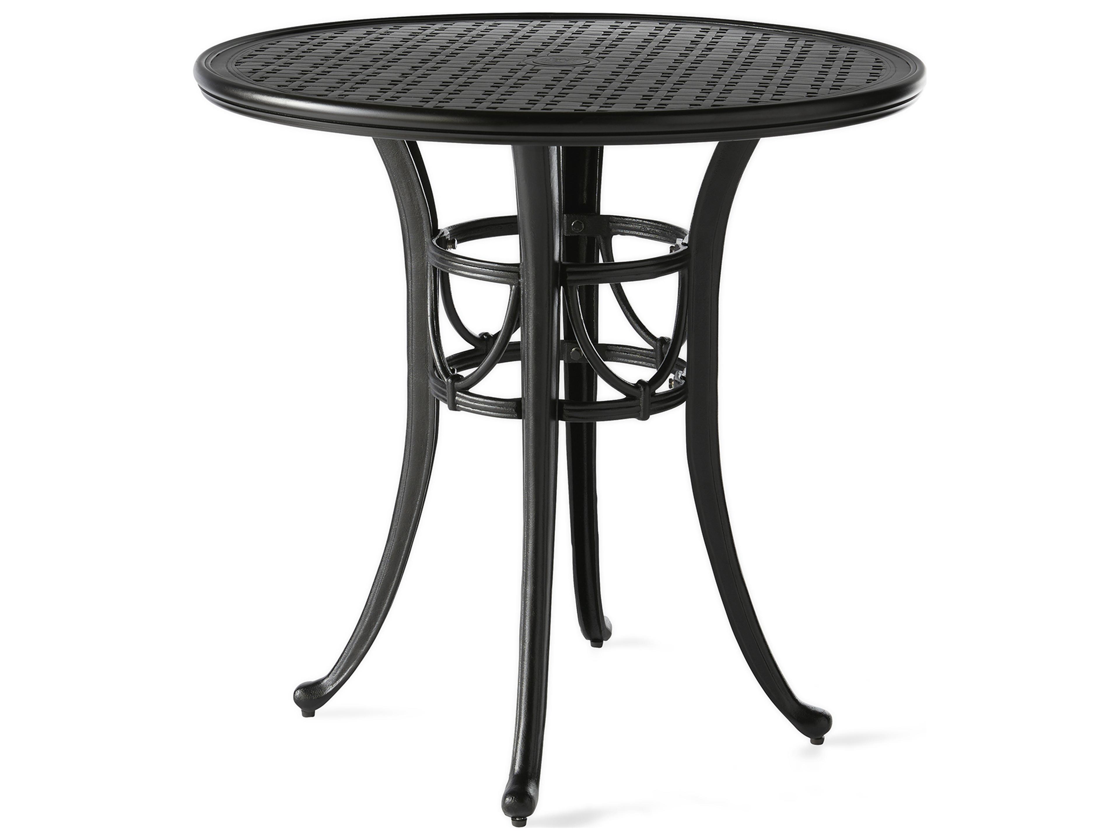 Napa Round Outdoor Counter Height Table with Umbrella Hole