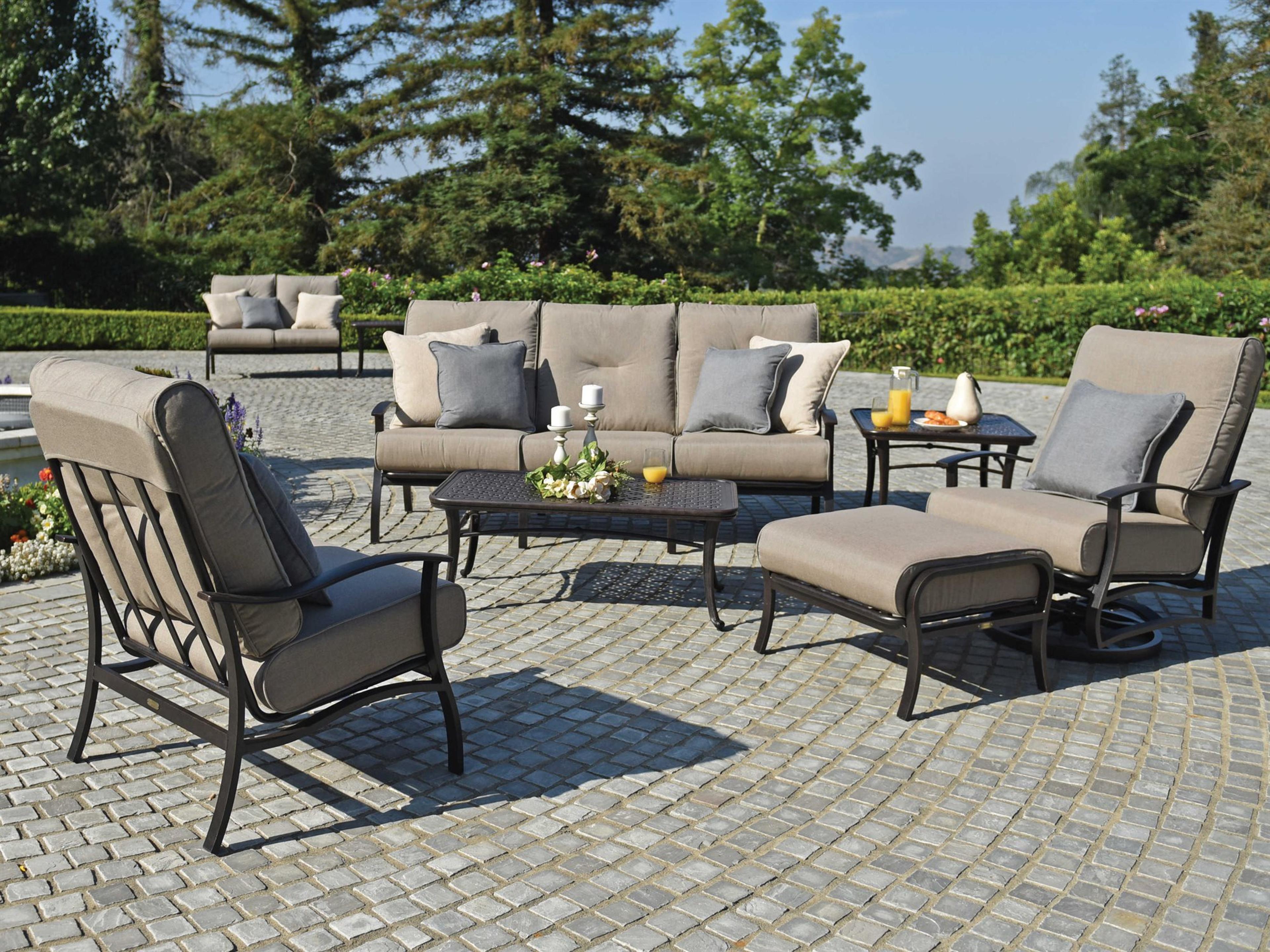 Albany Aluminum Cushion Outdoor Patio Lounge Set