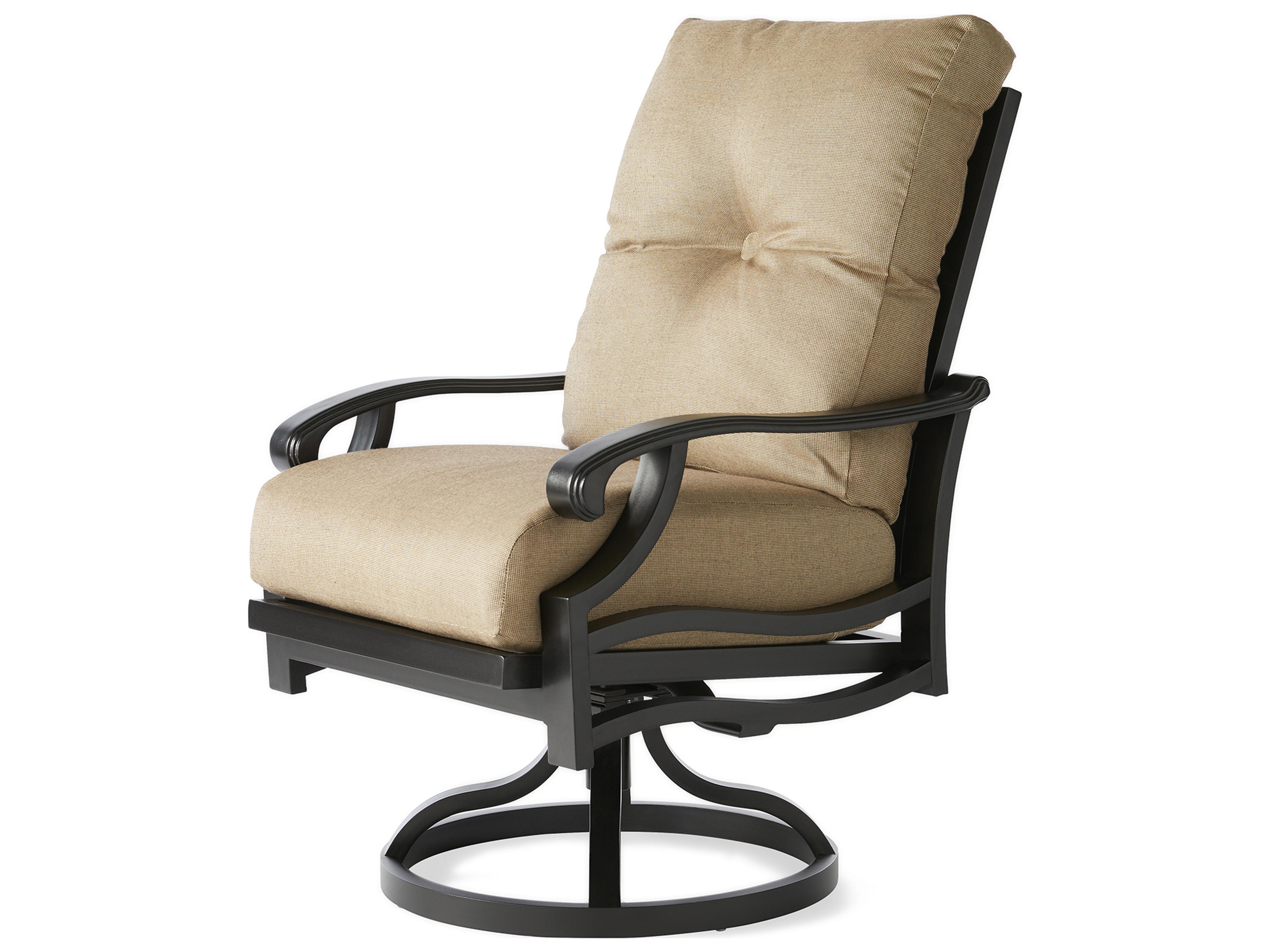 Anthem Cast Aluminum Swivel Rocking Outdoor Patio Dining Arm Chair