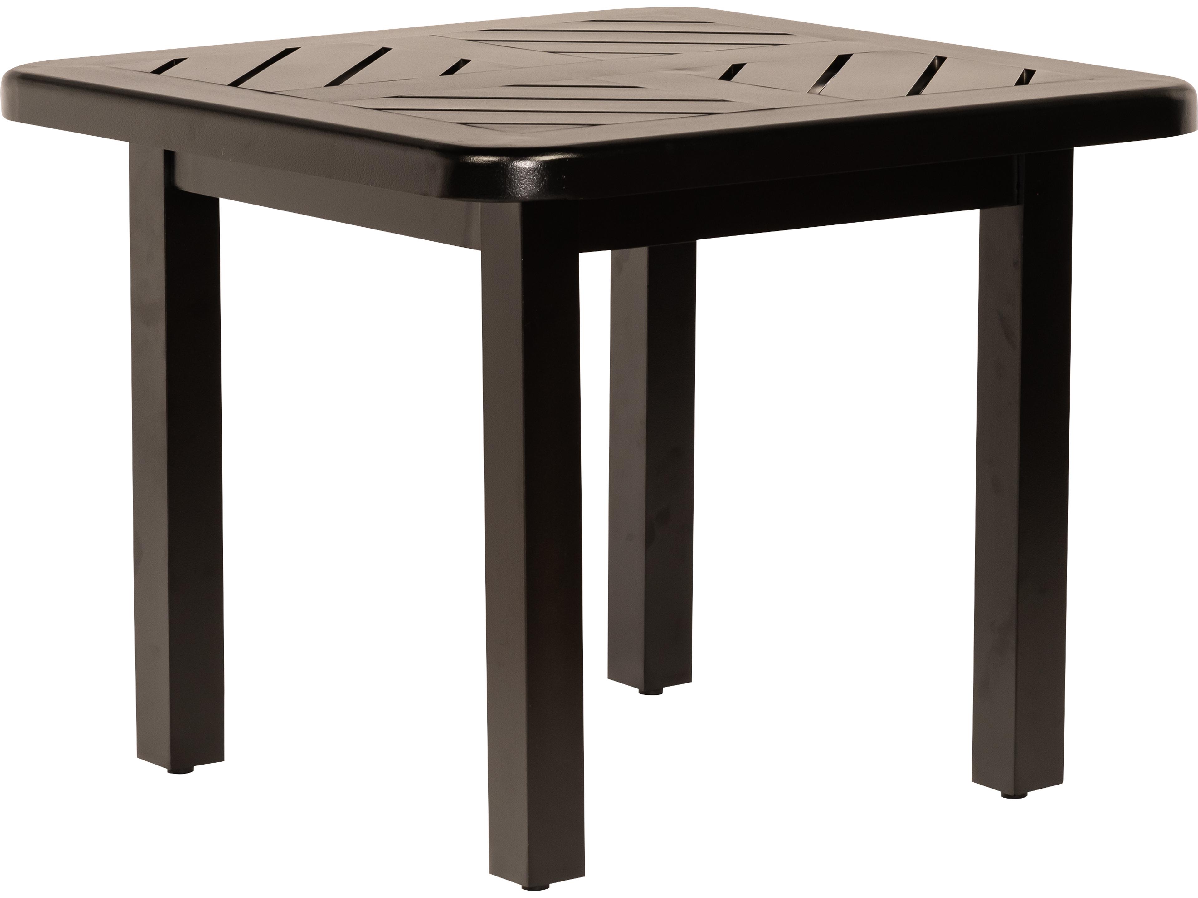 Trinidad Tables F-top Aluminum Square Patio End Table
