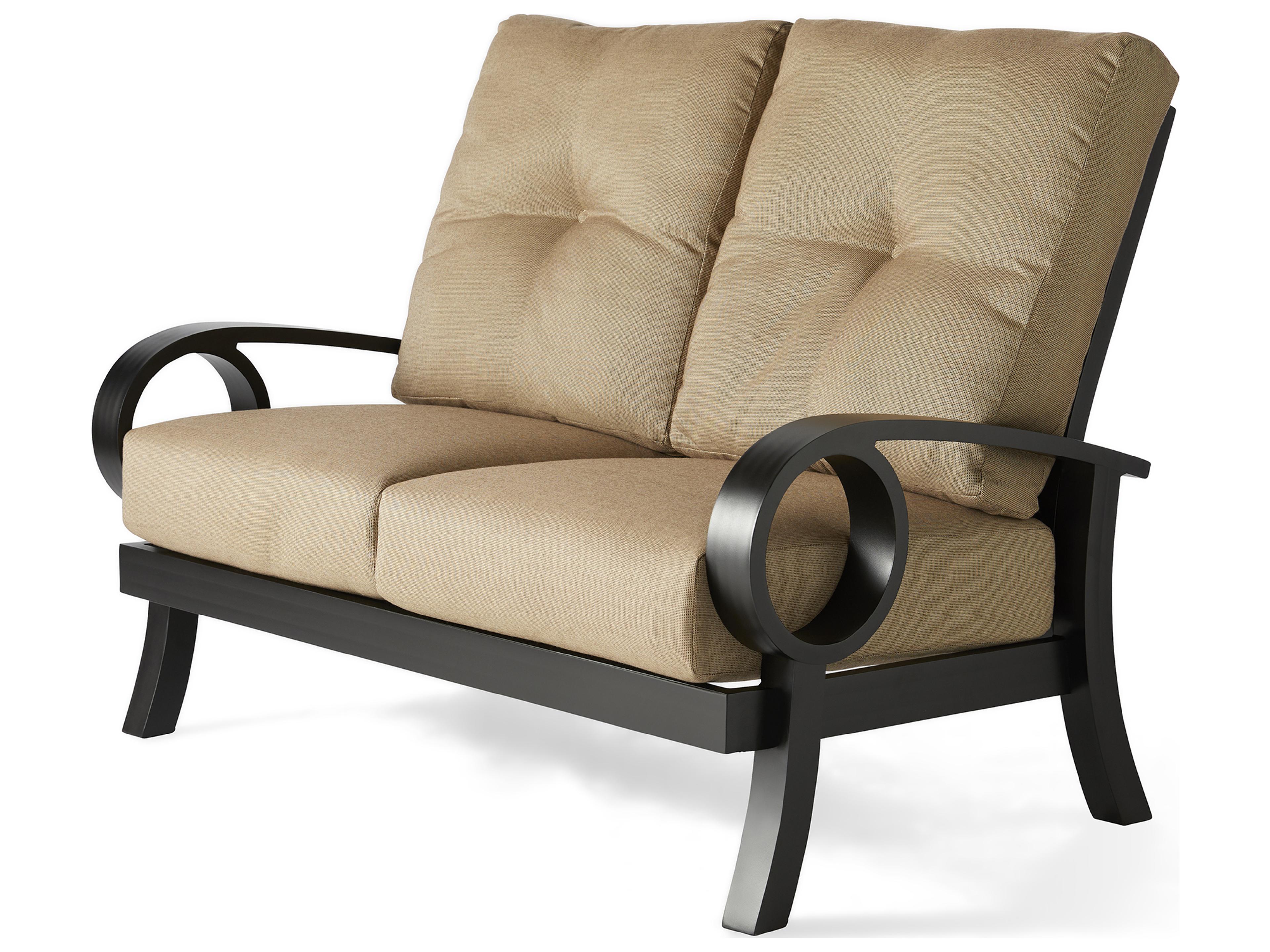 Eclipse Cast Aluminum Cushion Outdoor Loveseat