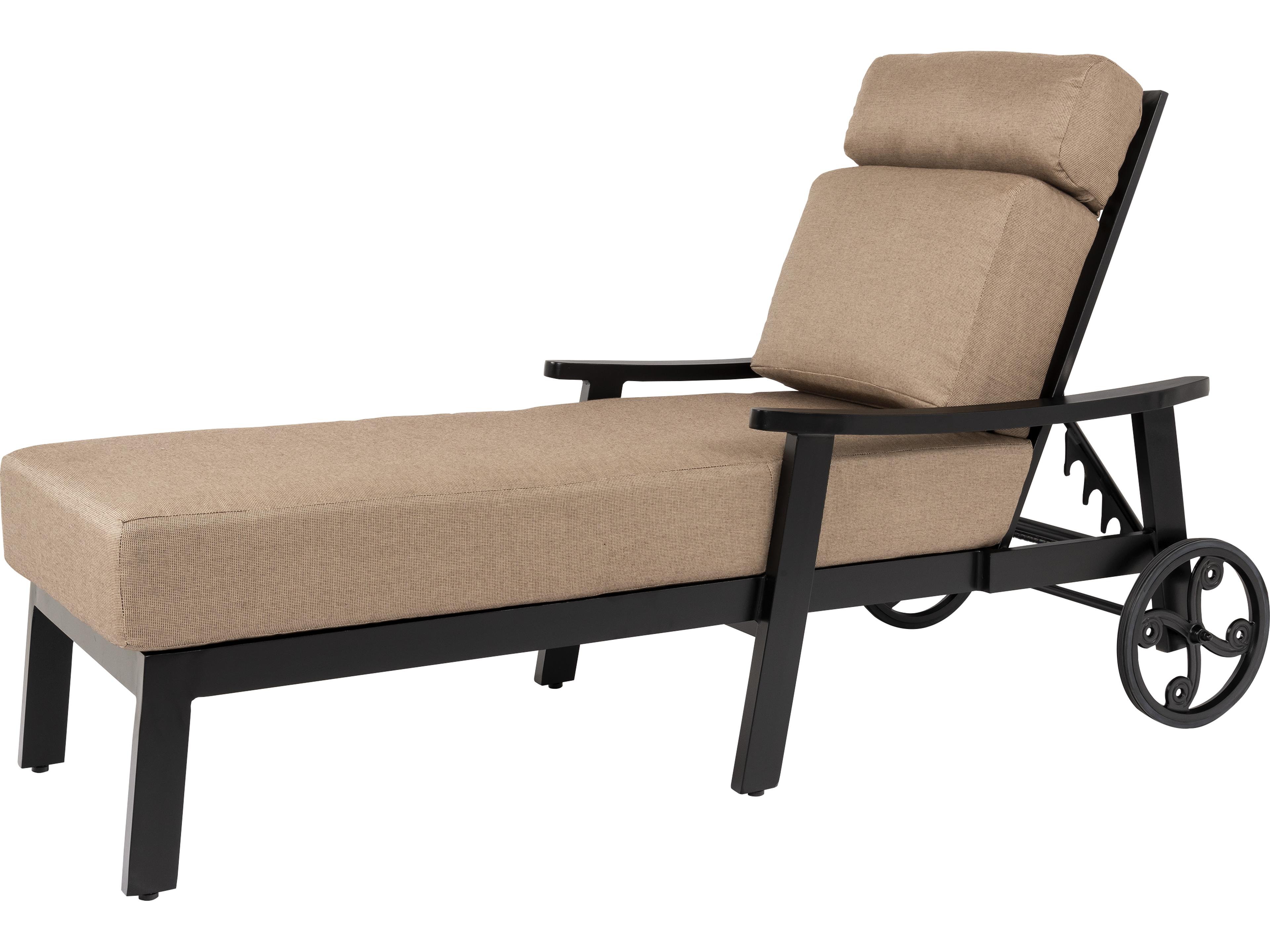 Lakeside Aluminum Adjustable Outdoor Patio Chaise Lounge
