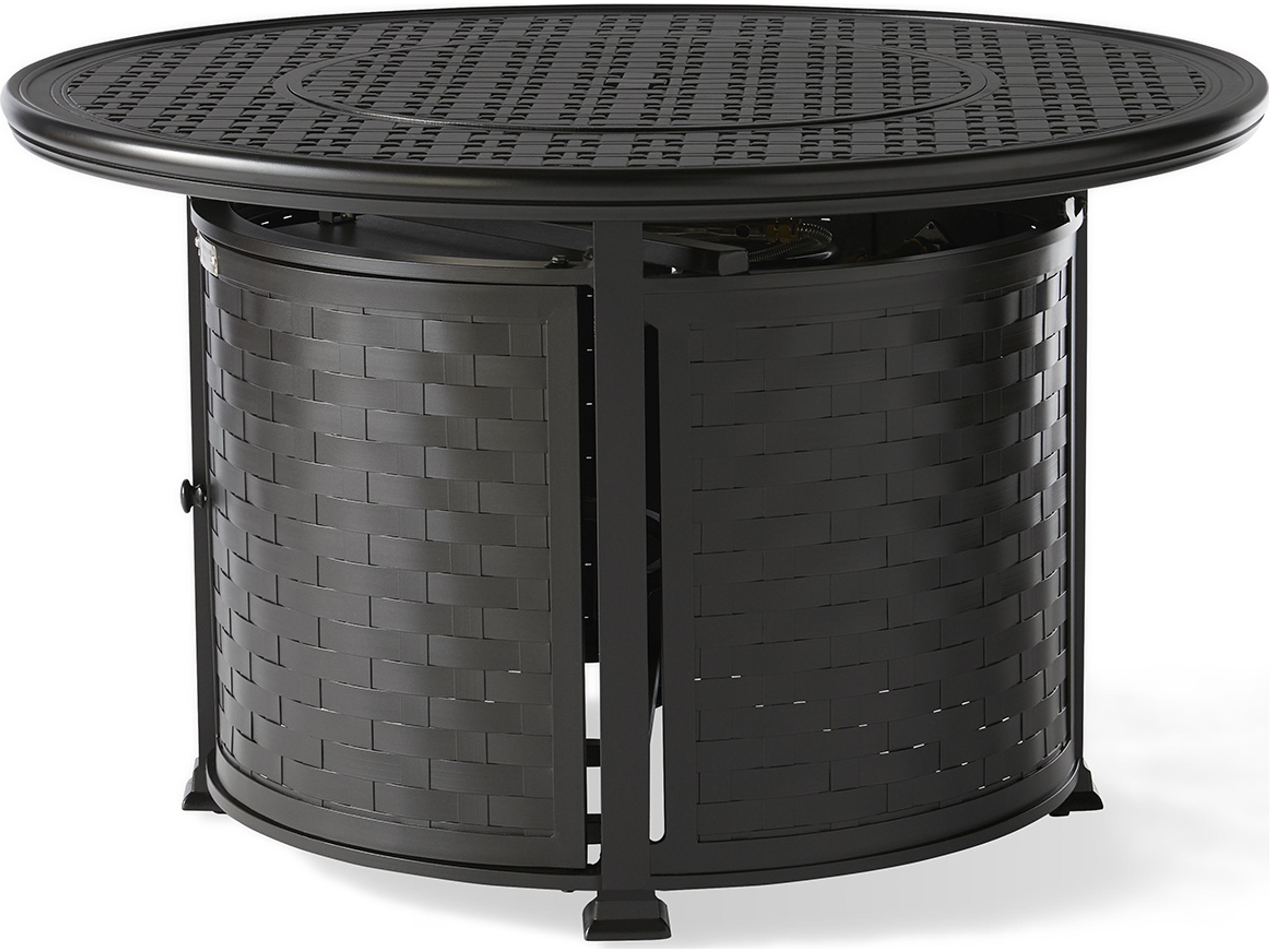 Cambria Outdoor Patio Fire Pit Tables 9000 Series Aluminum Round Outdoor Patio Fire Pit Table