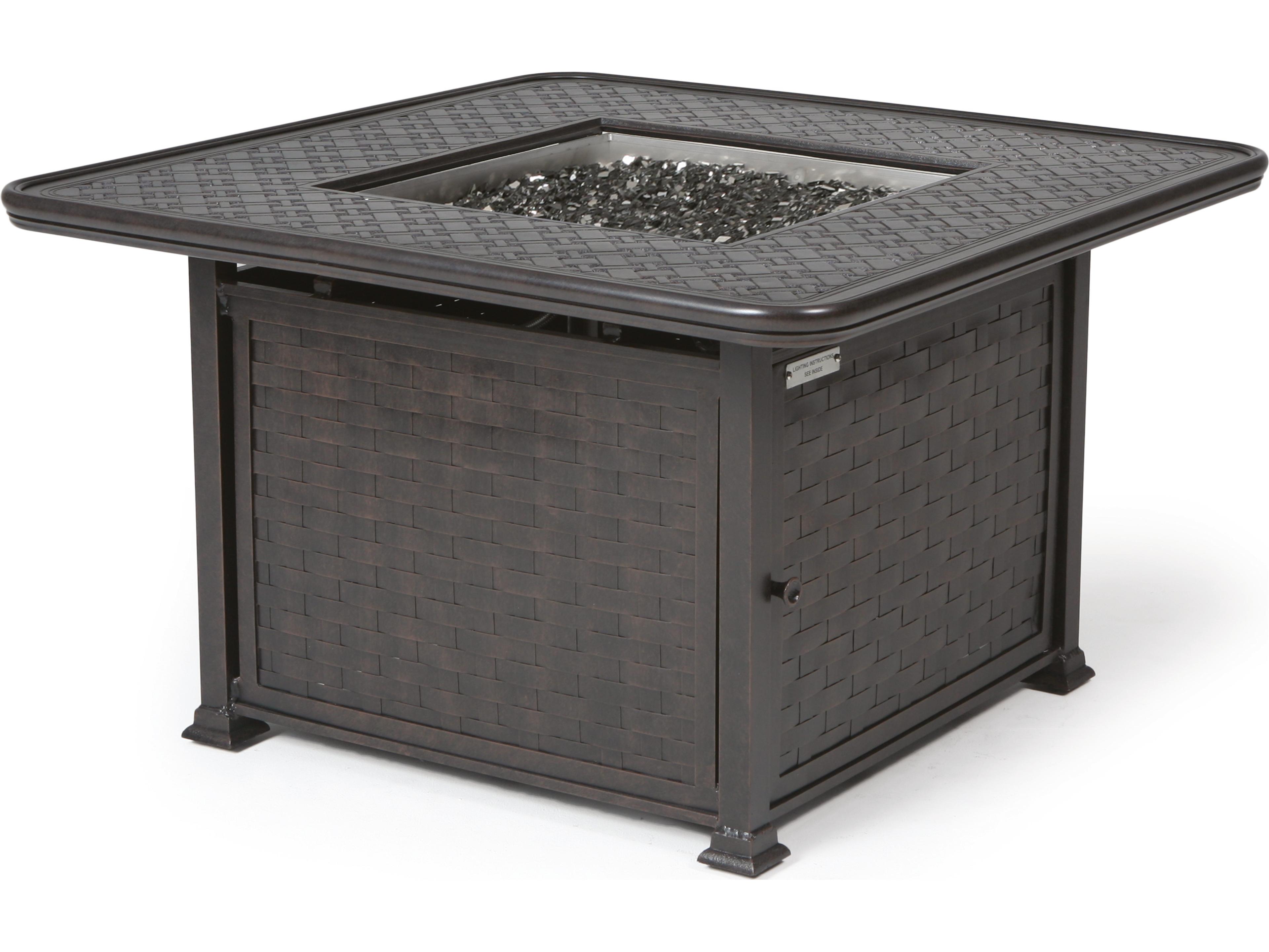 Cambria Square Counter Height Outdoor Fire Pit Table