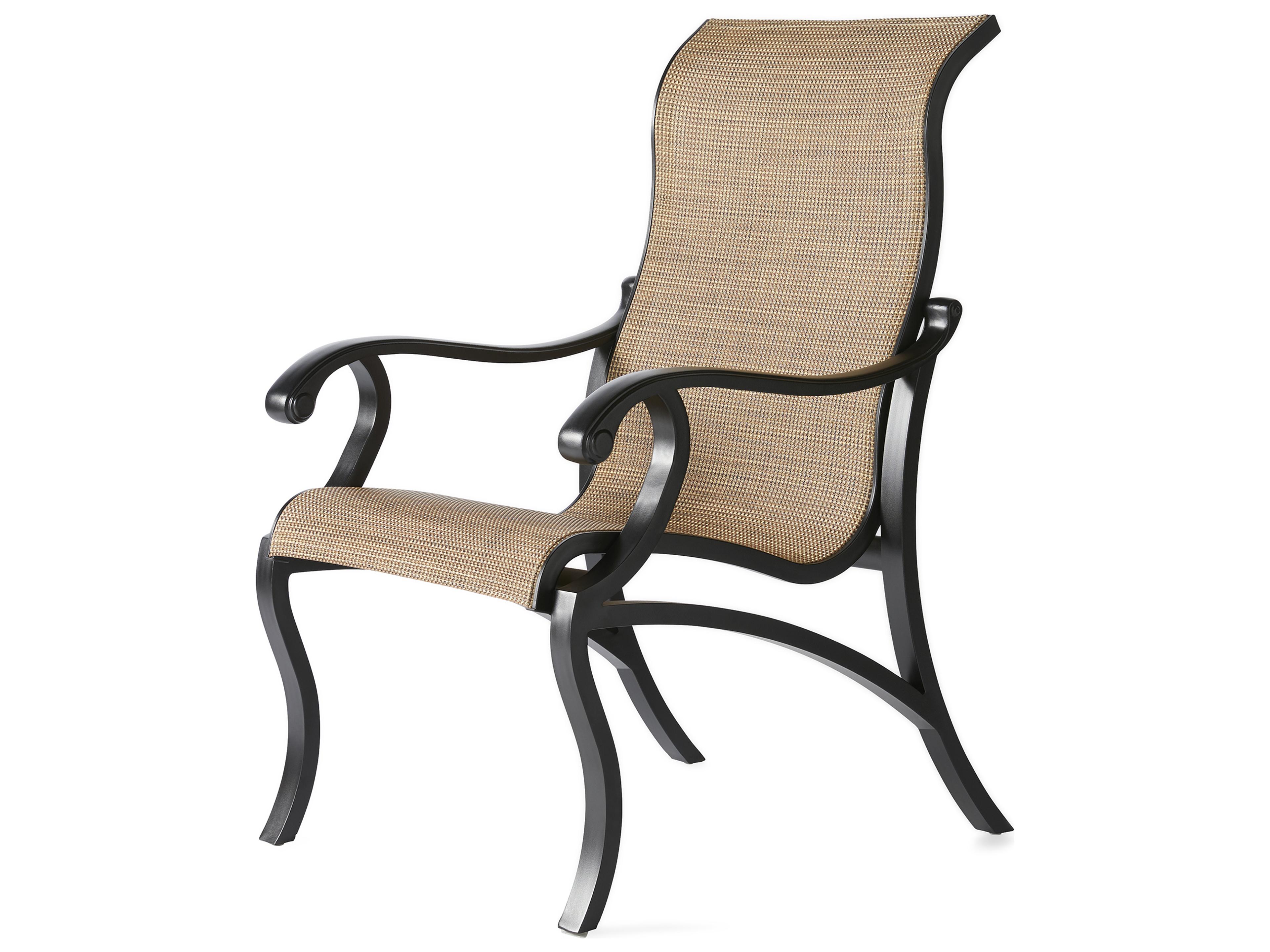 Volare Sling Cast Aluminum Outdoor Dining Chair