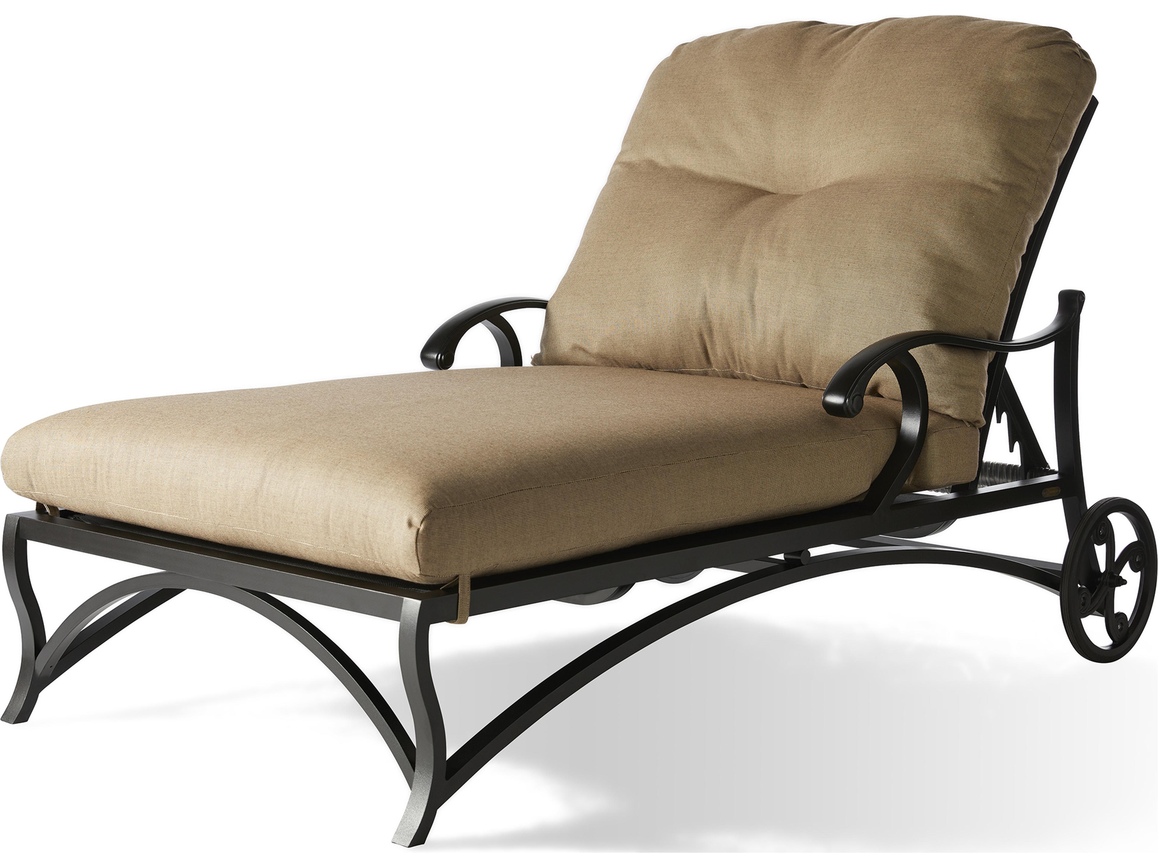 Volare Cushion Cast Aluminum Outdoor Patio Chaise Lounge