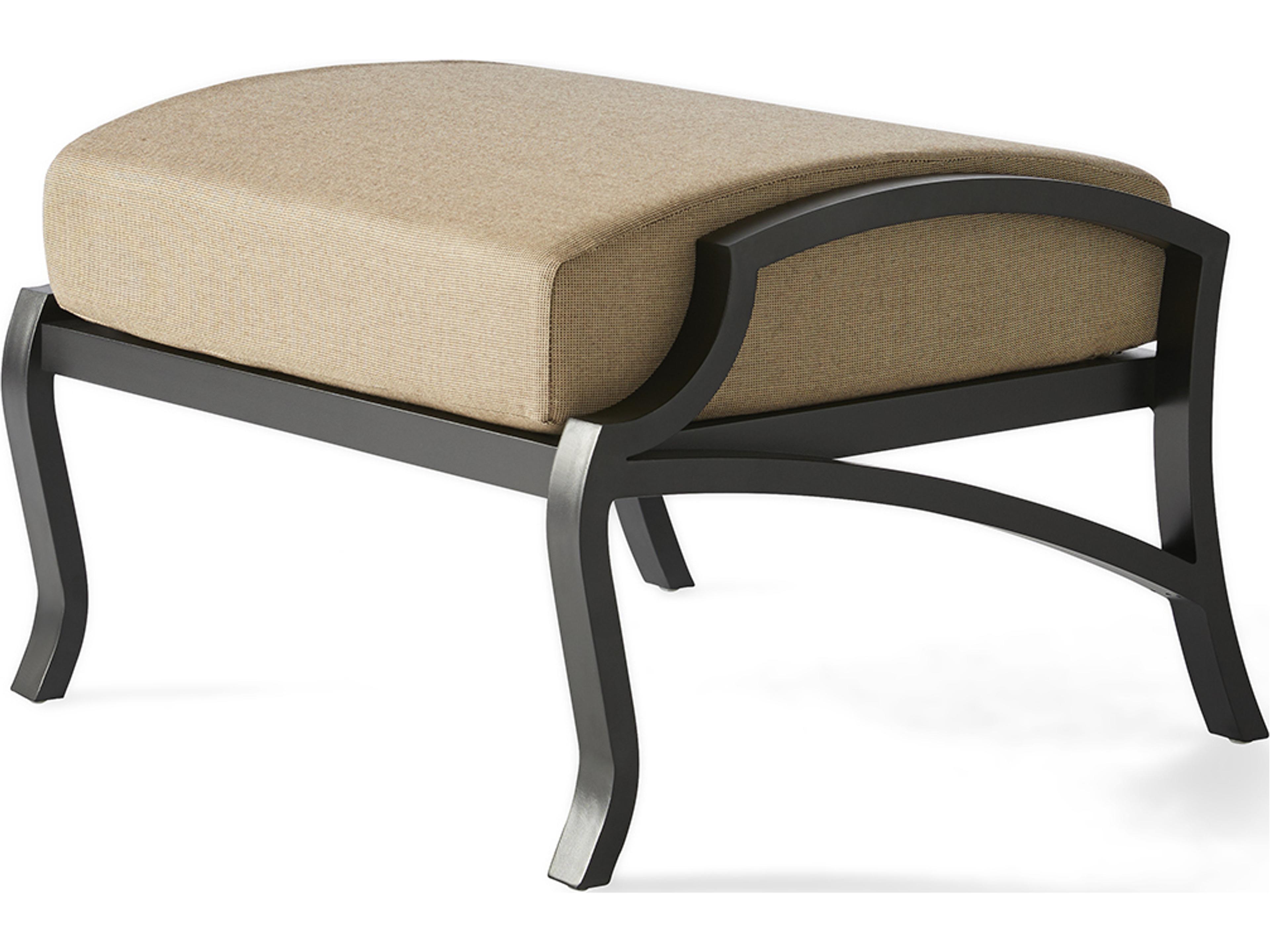 Volare Cushion Cast Aluminum Patio Ottoman