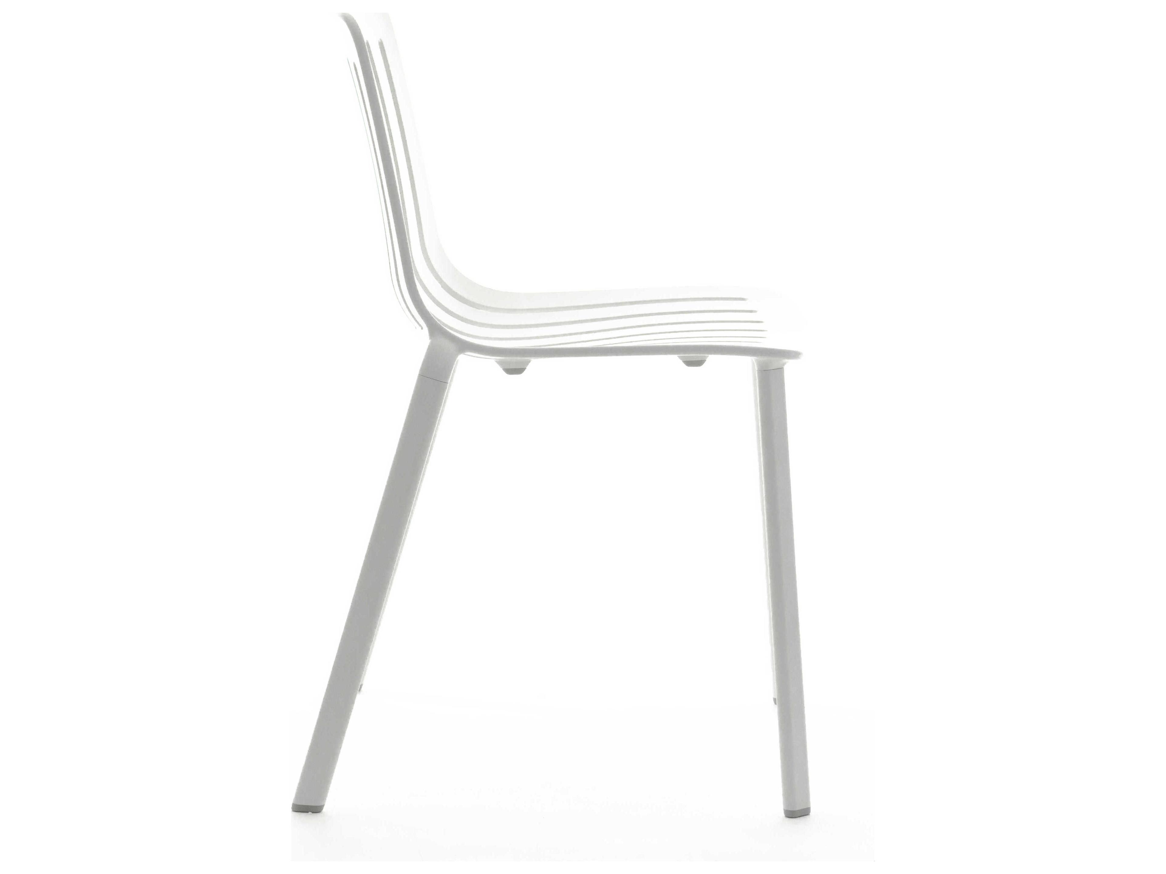 Magis Outdoor Plato White Aluminum Metal Dining Chair
