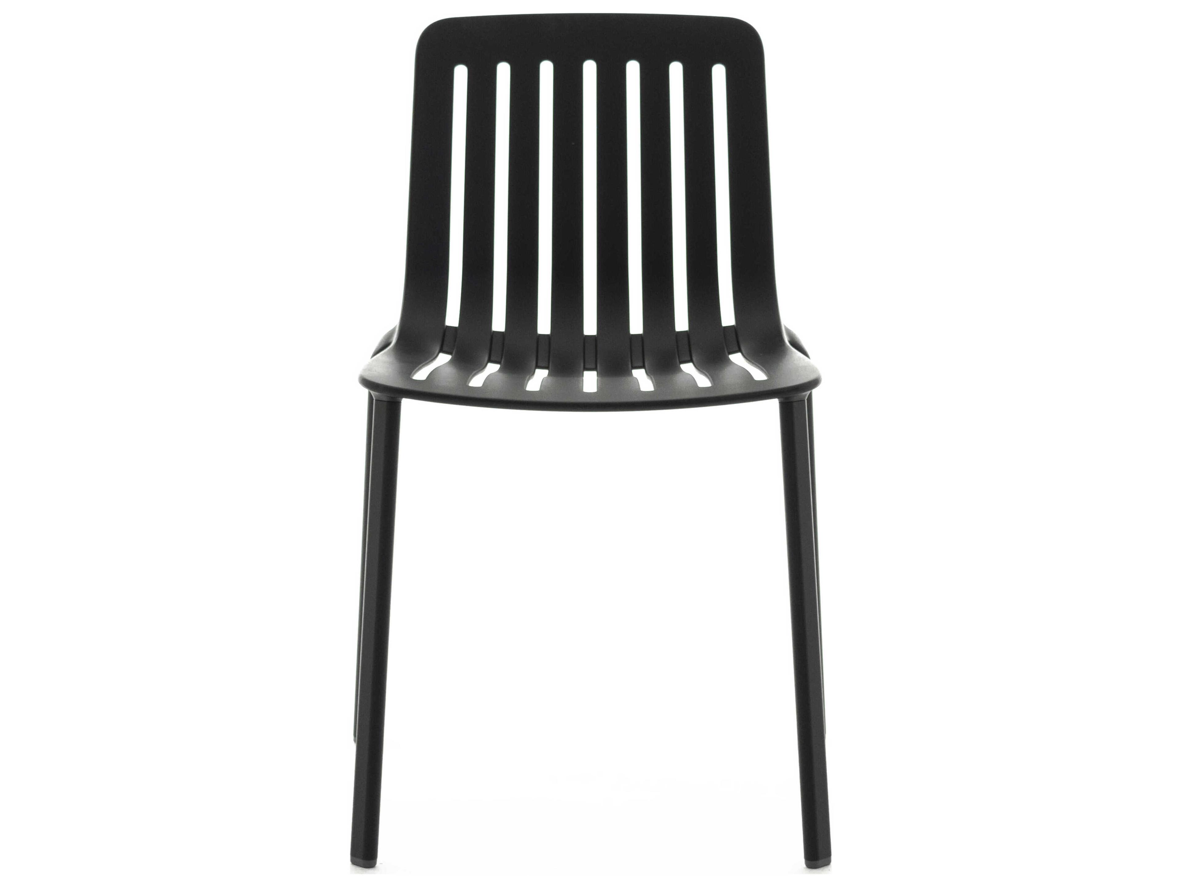 Magis Outdoor Plato Black Aluminum Metal Dining Chair