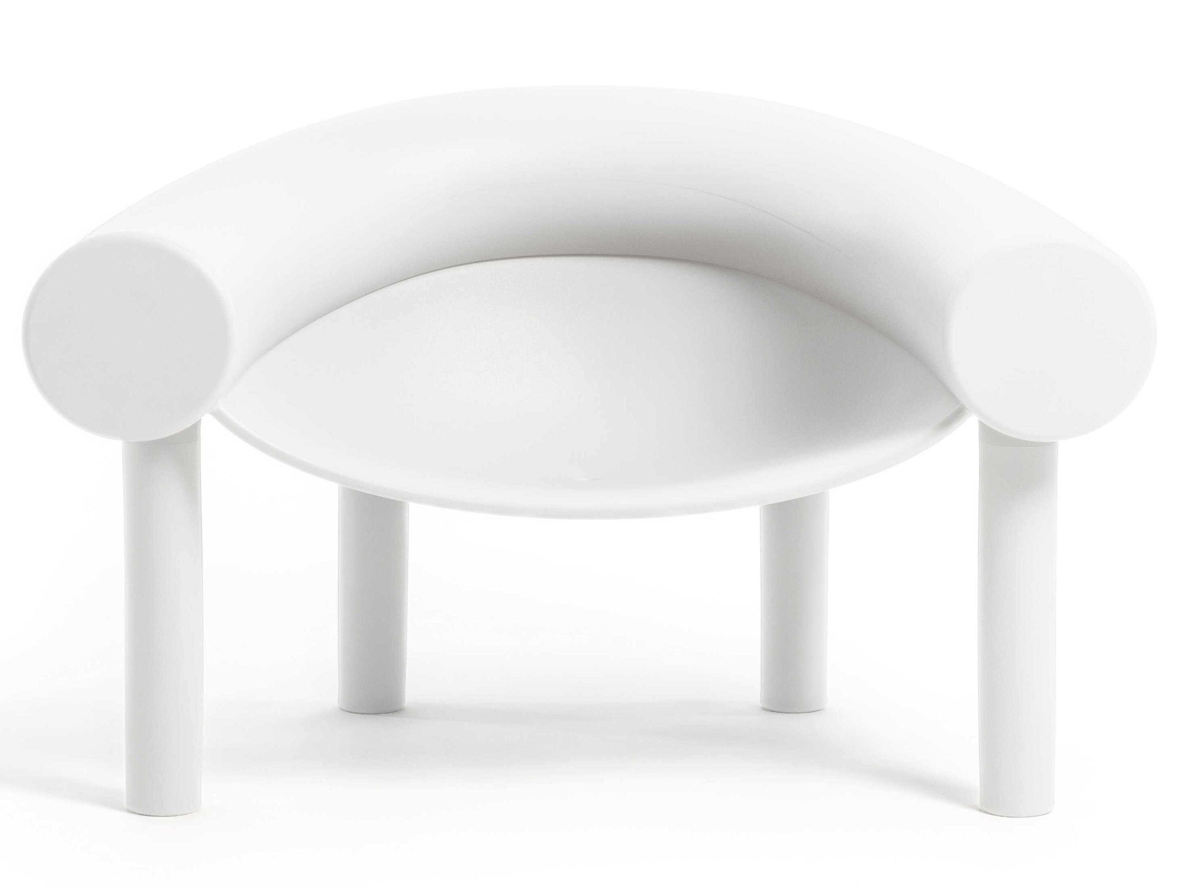 Magis Outdoor Sam White Polypropylene Lounge Chair