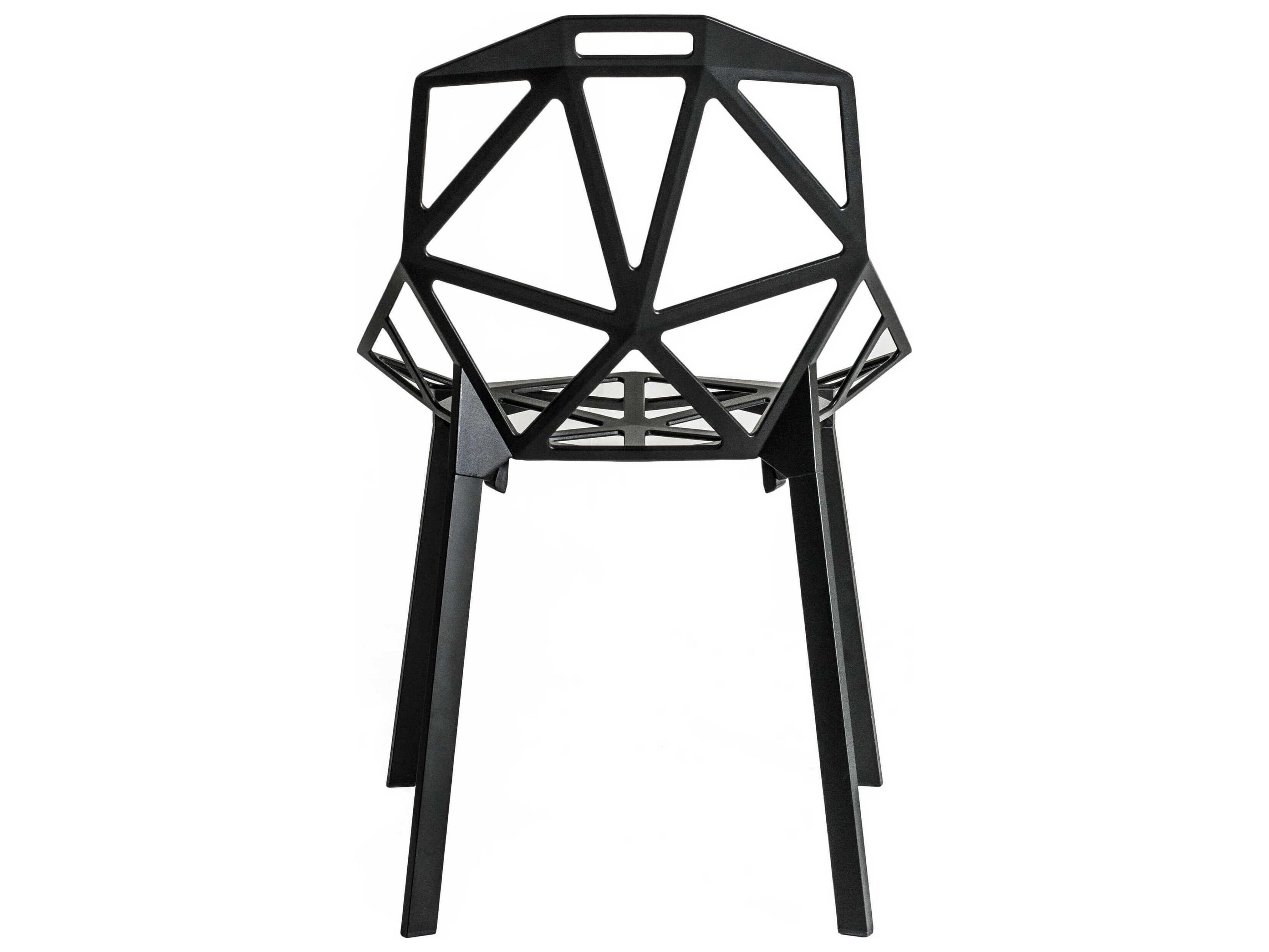 Magis Outdoor Chair One Black Aluminum Metal Dining