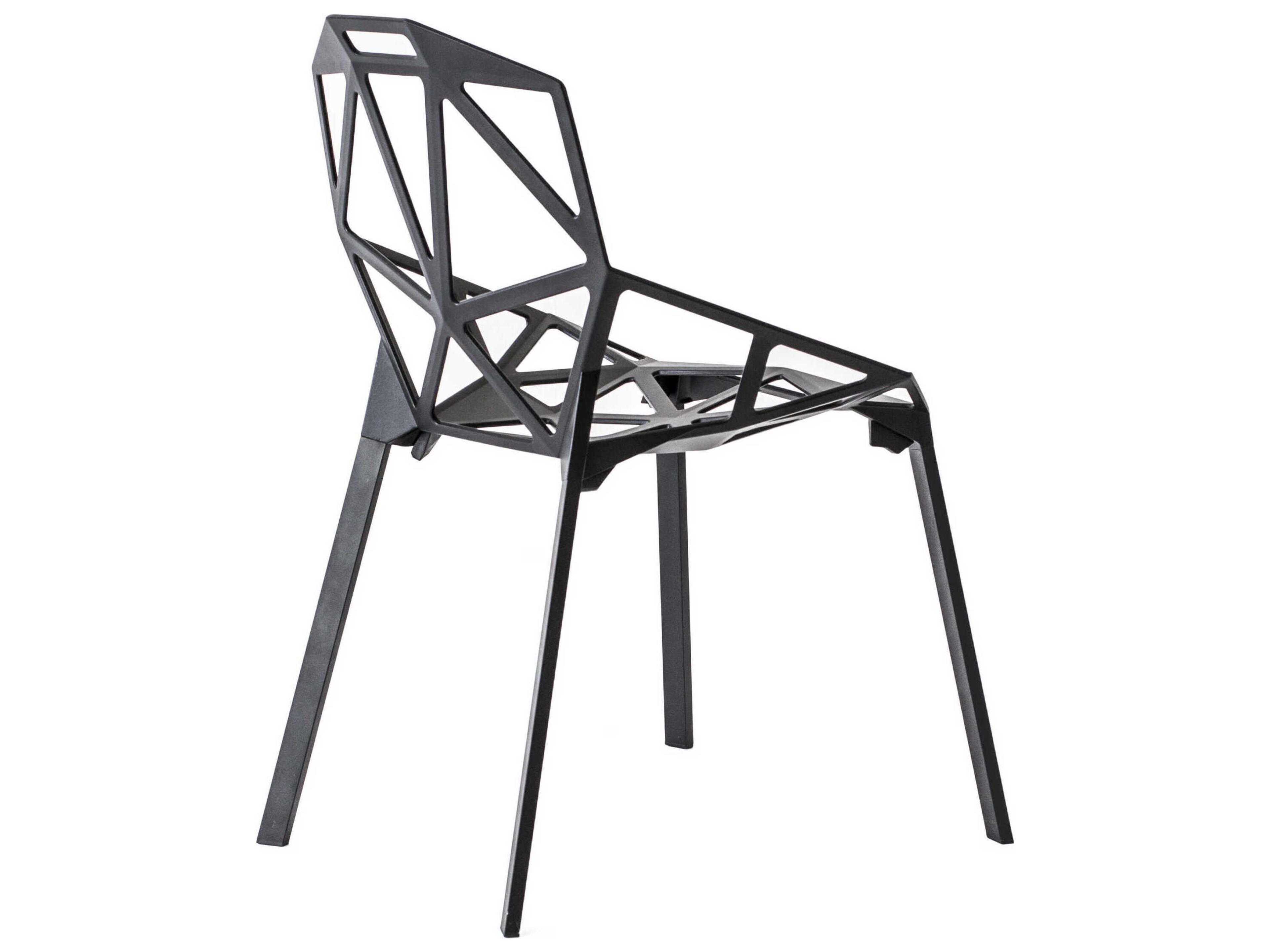Magis Outdoor Chair One Black Aluminum Metal Dining