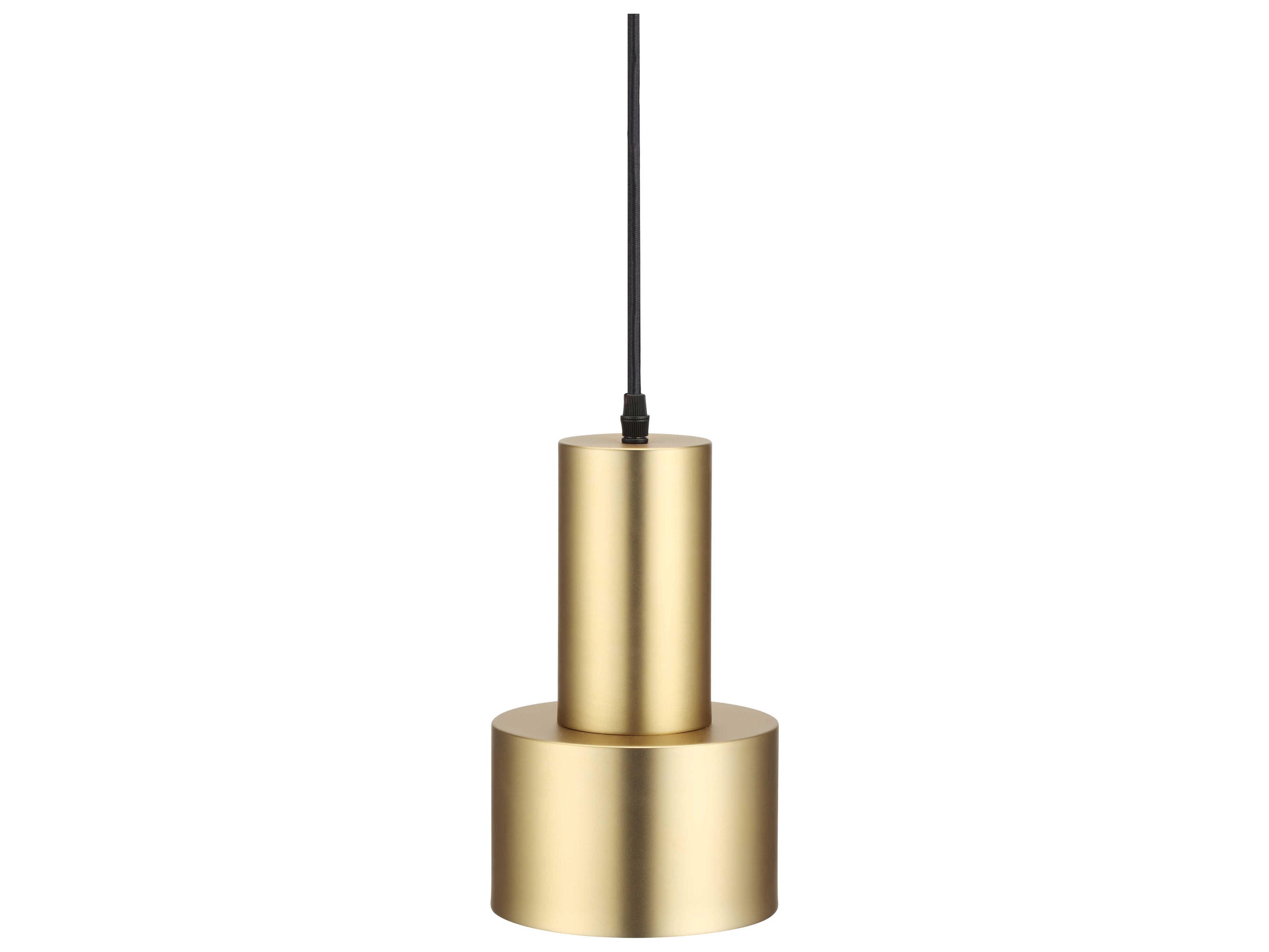 Magnum Brass Black Cylinder Pendant