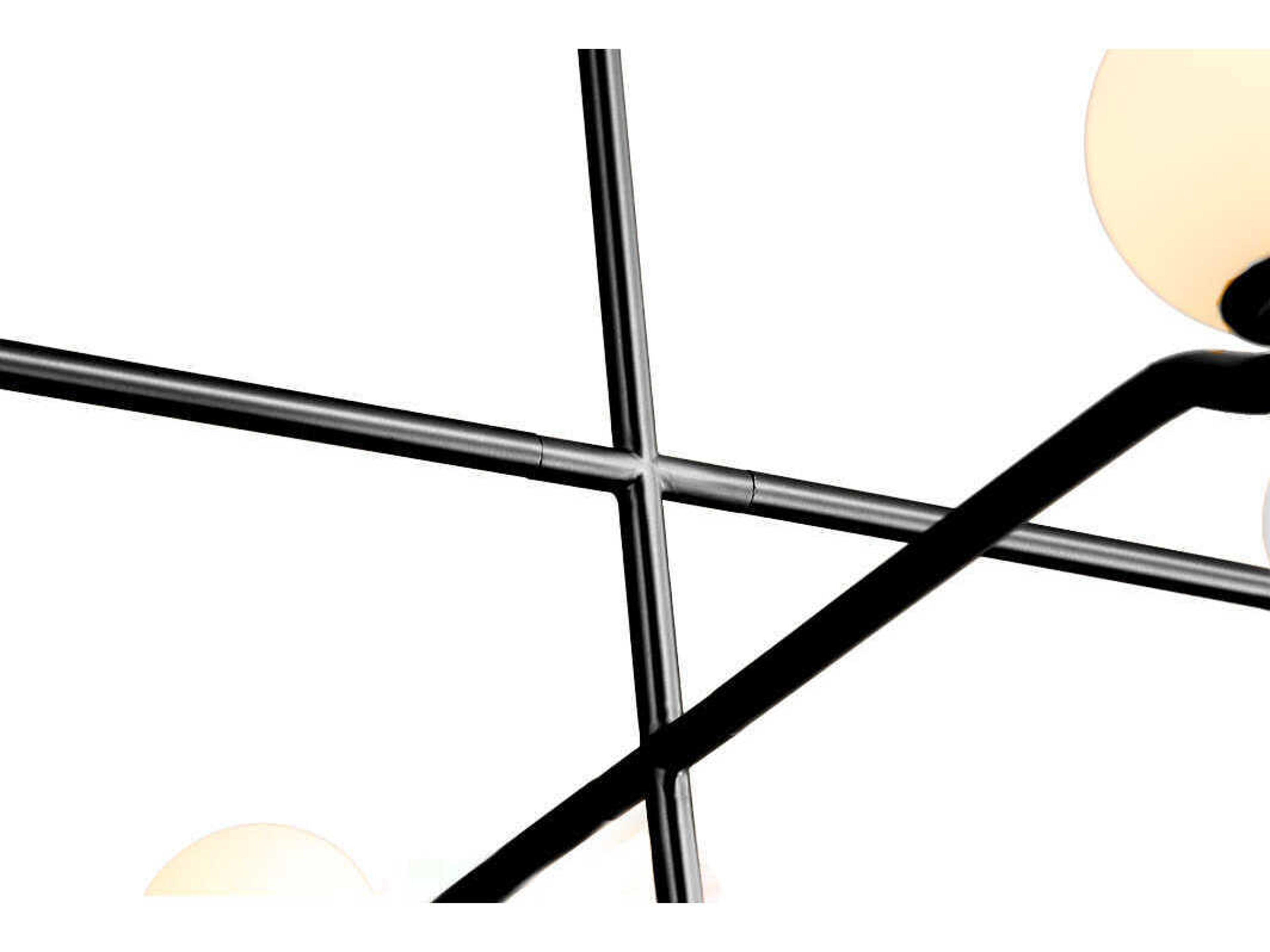 Mobital Nebula 4-Light Black Geometric Chandelier