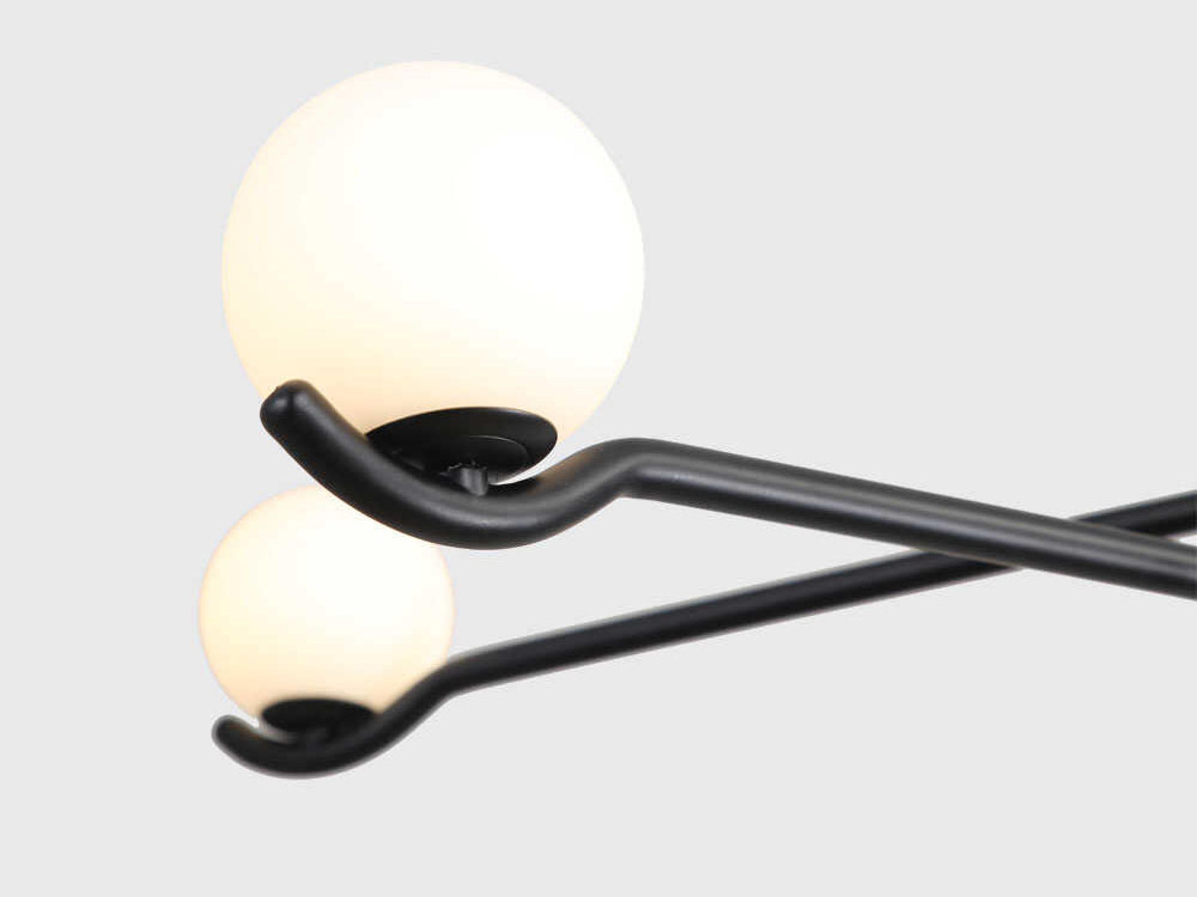 Mobital Nebula 6-Light Matte Black Geometric Chandelier