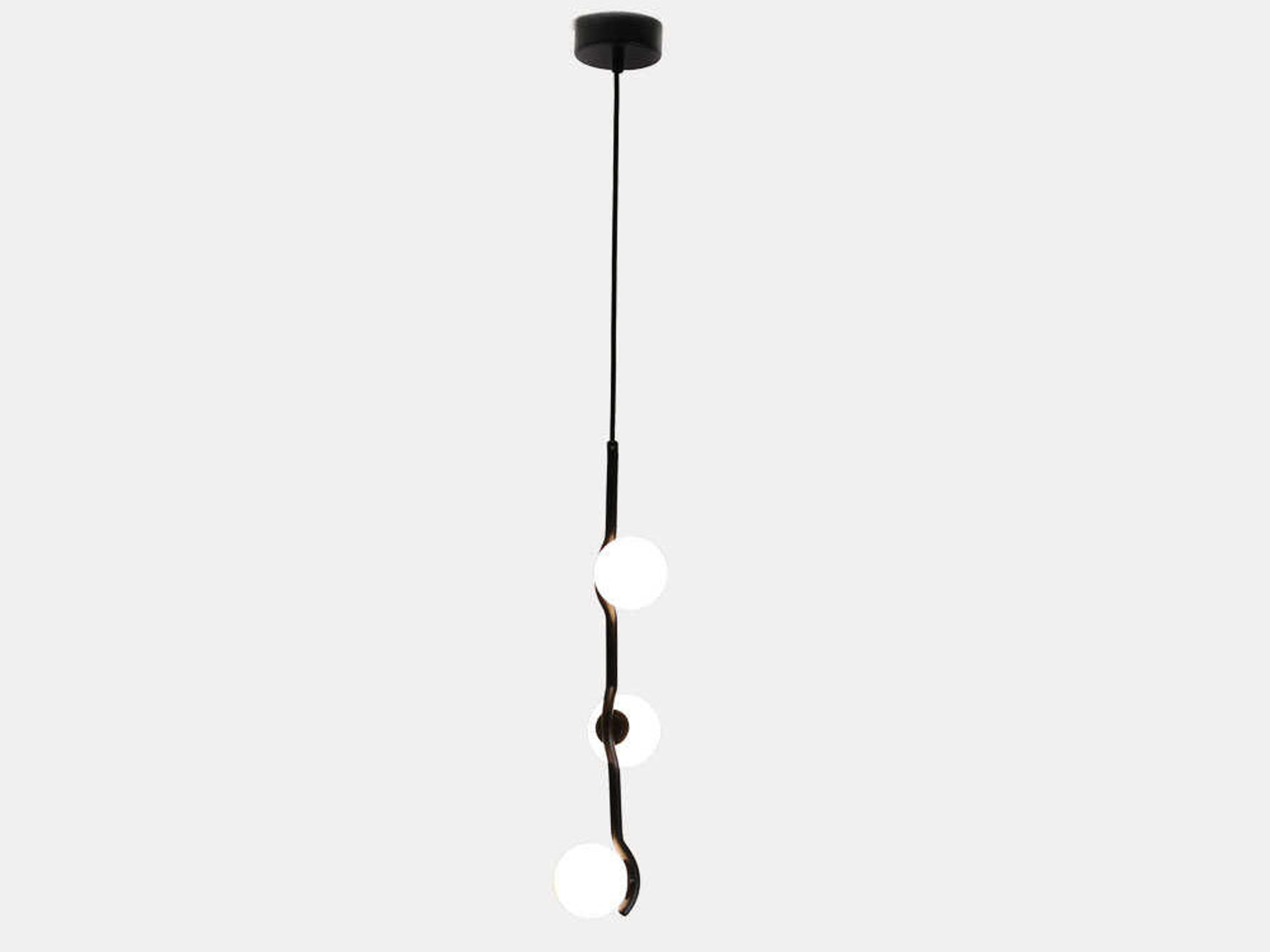 Mobital Pluto 3-Light Matte Black Linear Pendant
