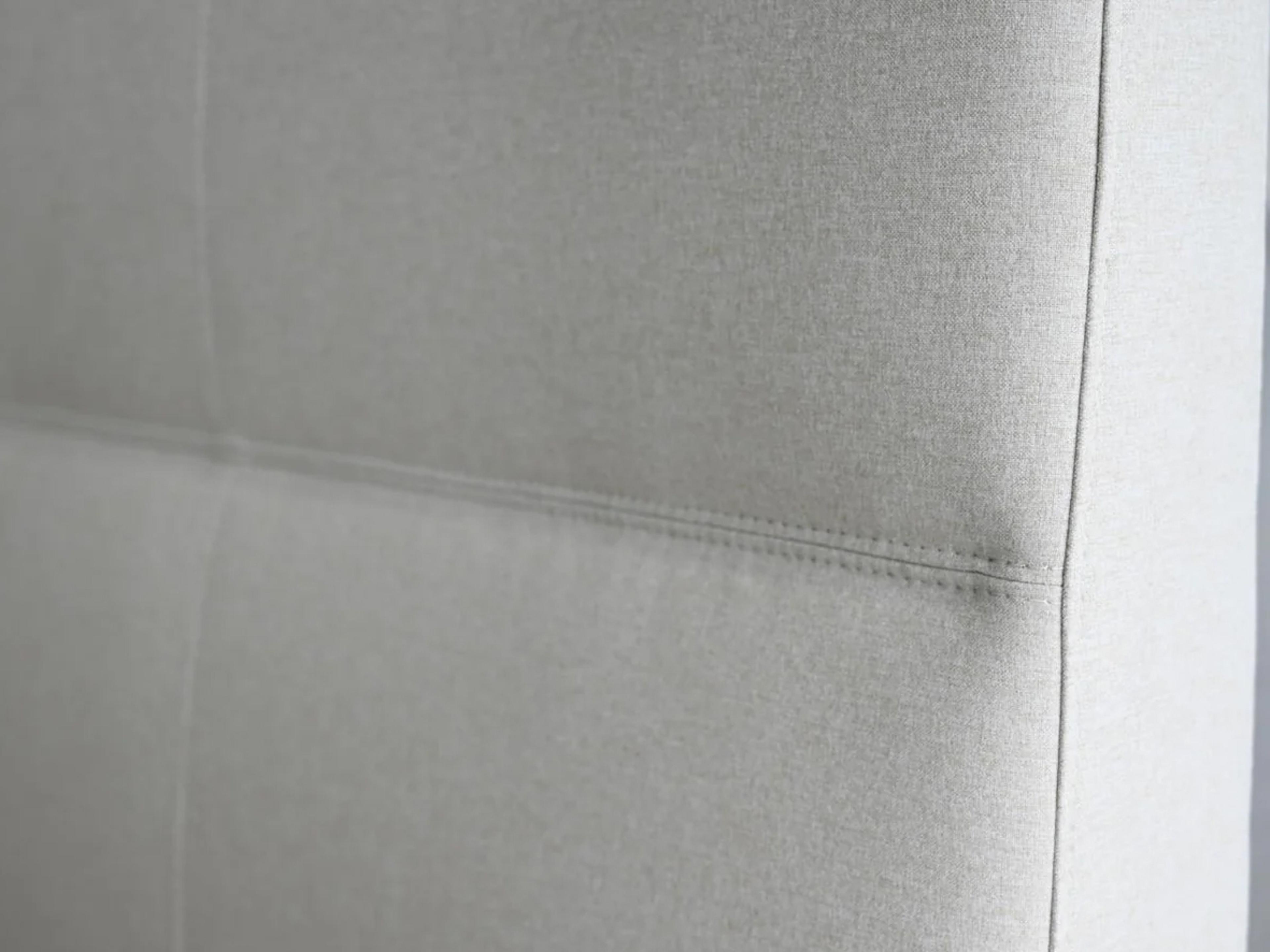 Mobital Reve Gray Pine Wood Upholstered King Platform Bed