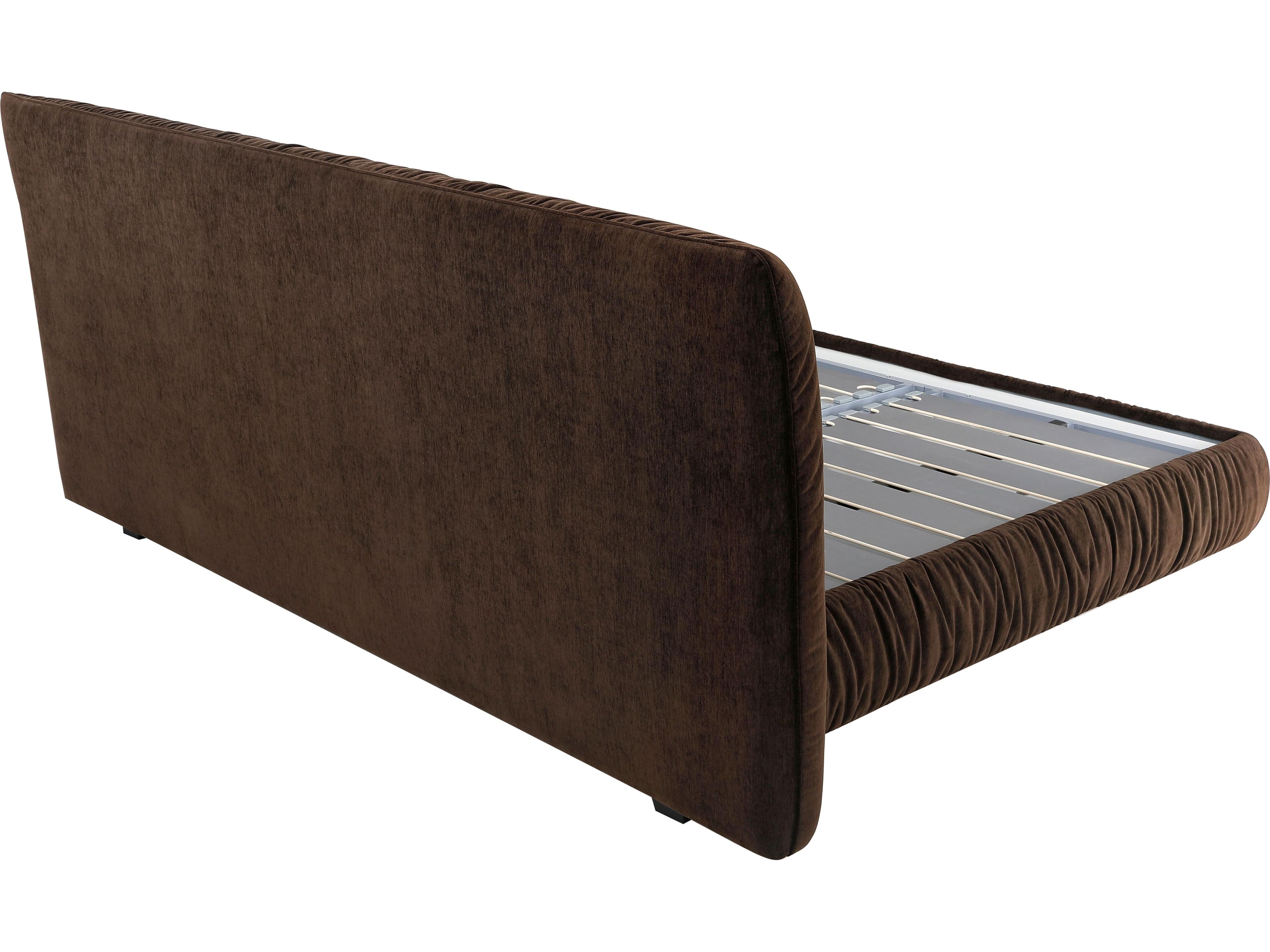 Mobital Shar Pei Brown Upholstered King Platform Bed