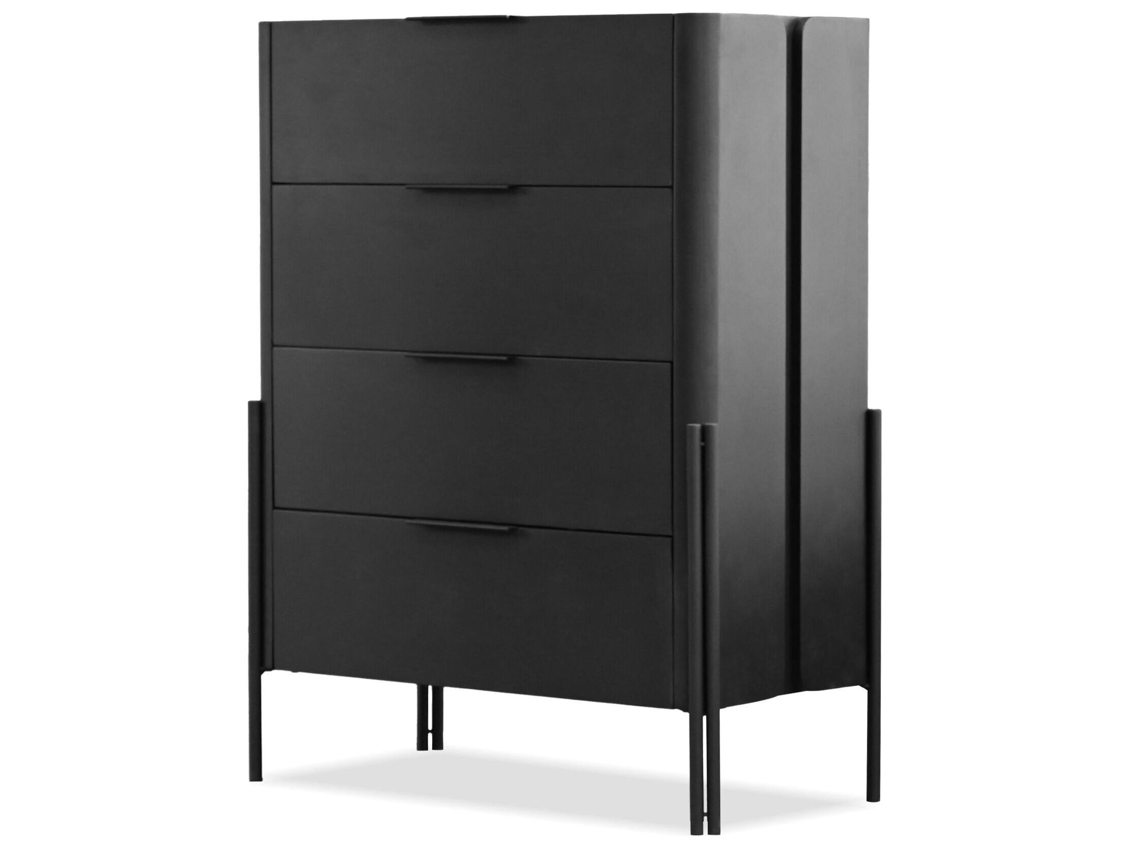 Nori Black Oak Wood Accent Chest