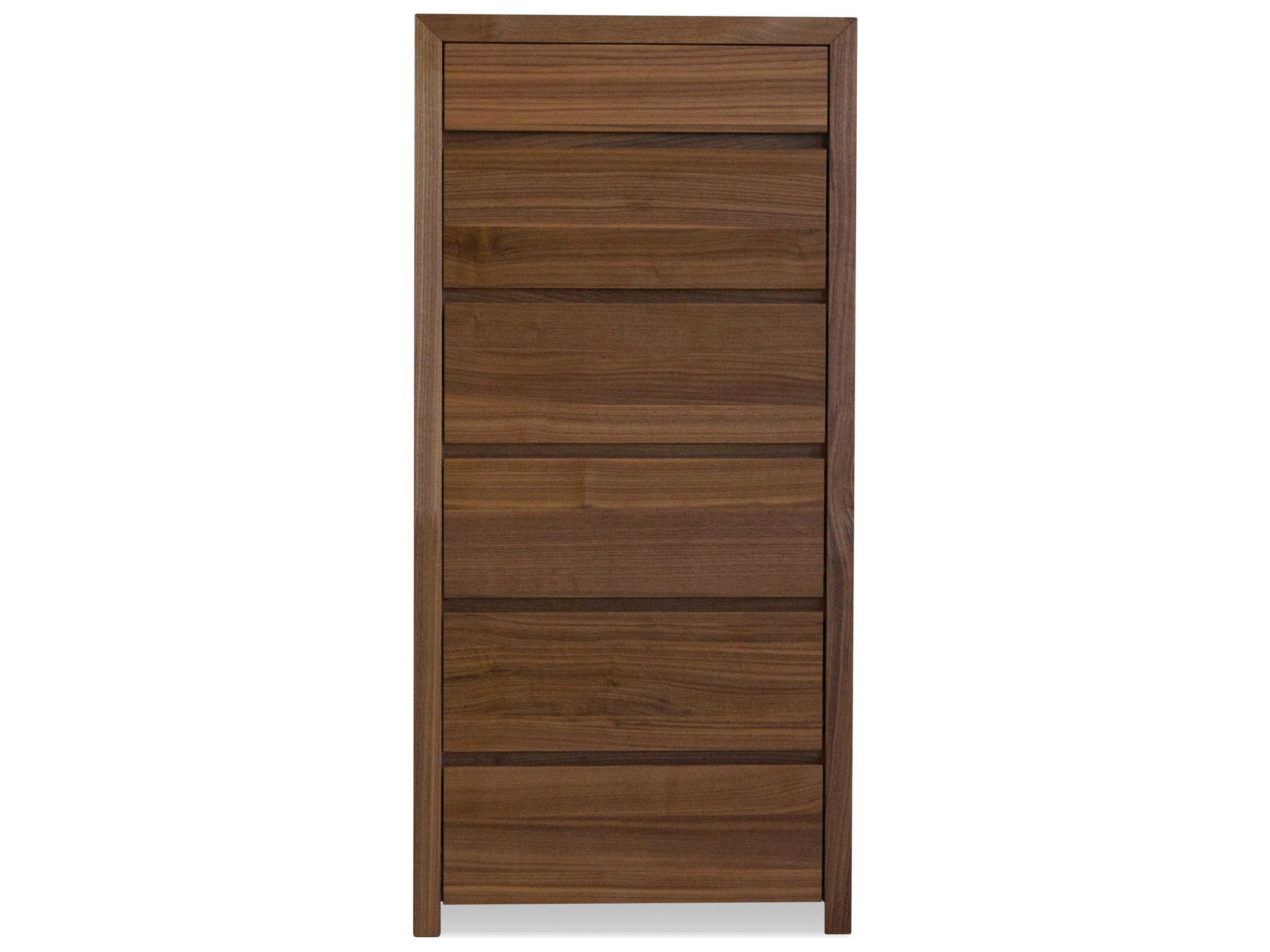 Mobital Blanche Natural Walnut Six-Drawer Chest