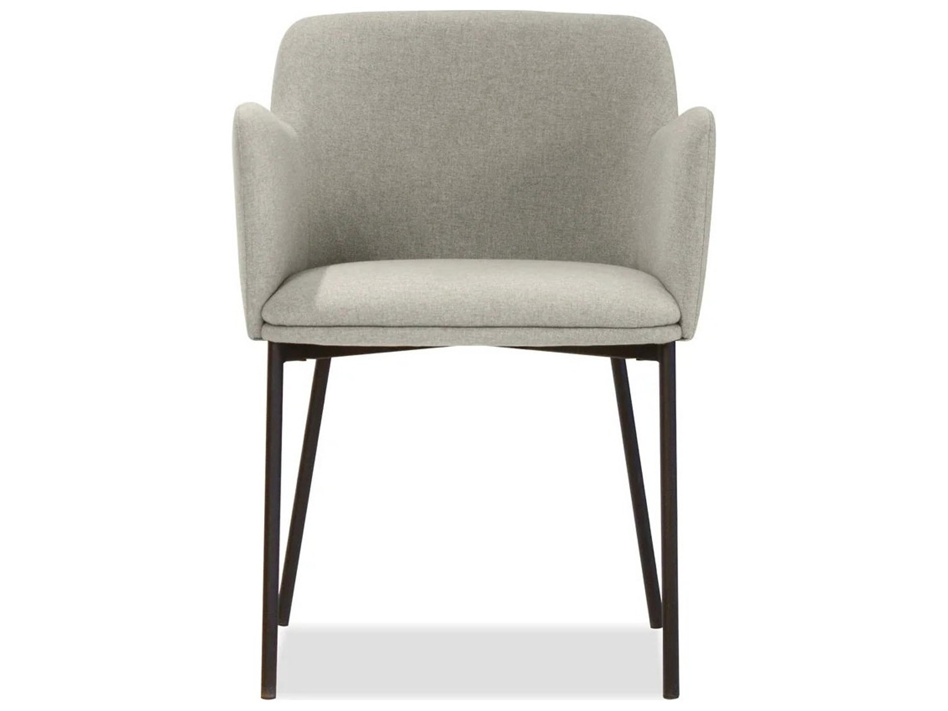 Mobital Coz Gray Upholstered Arm Dining Chair