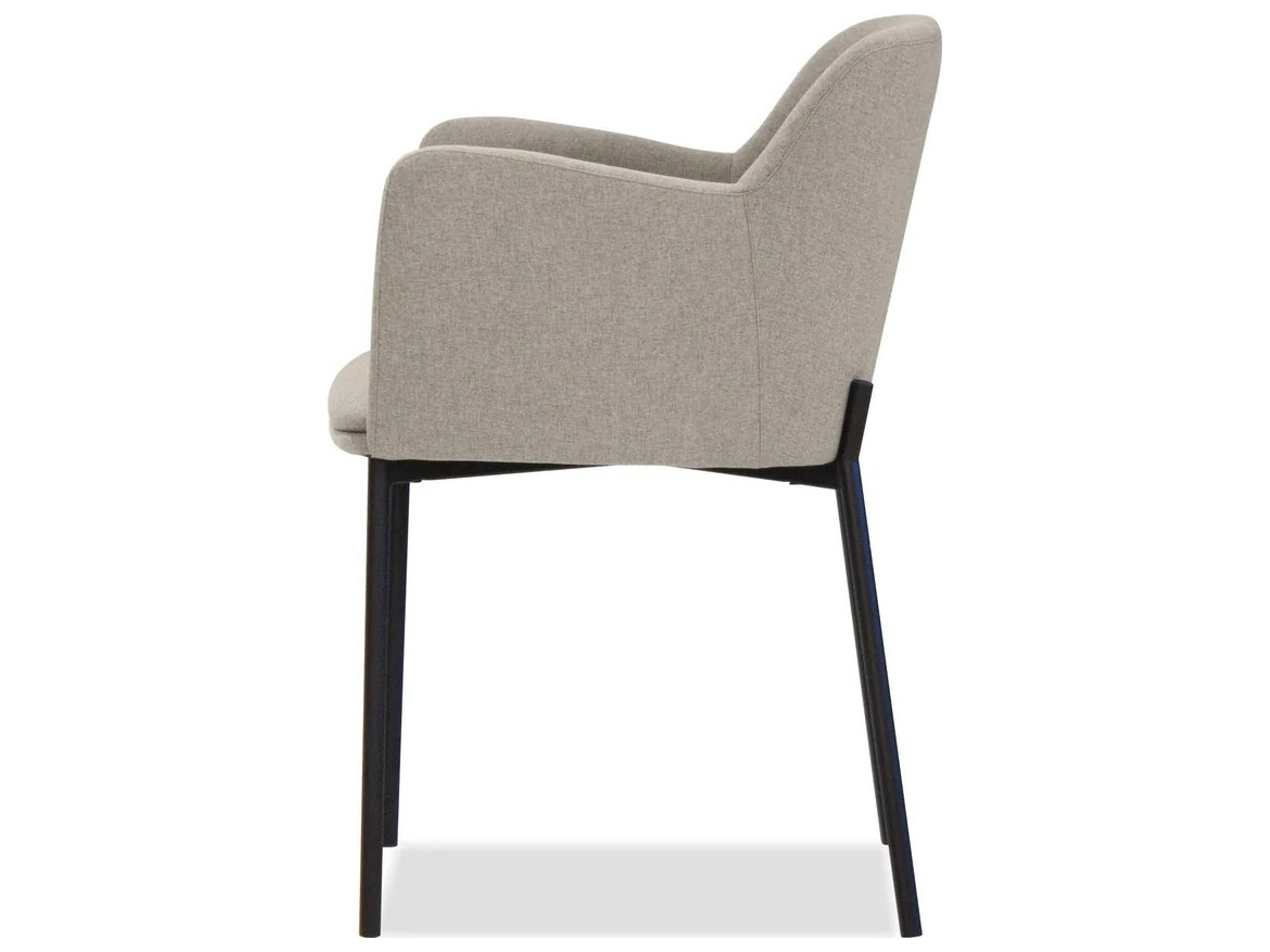 Mobital Coz Gray Upholstered Arm Dining Chair
