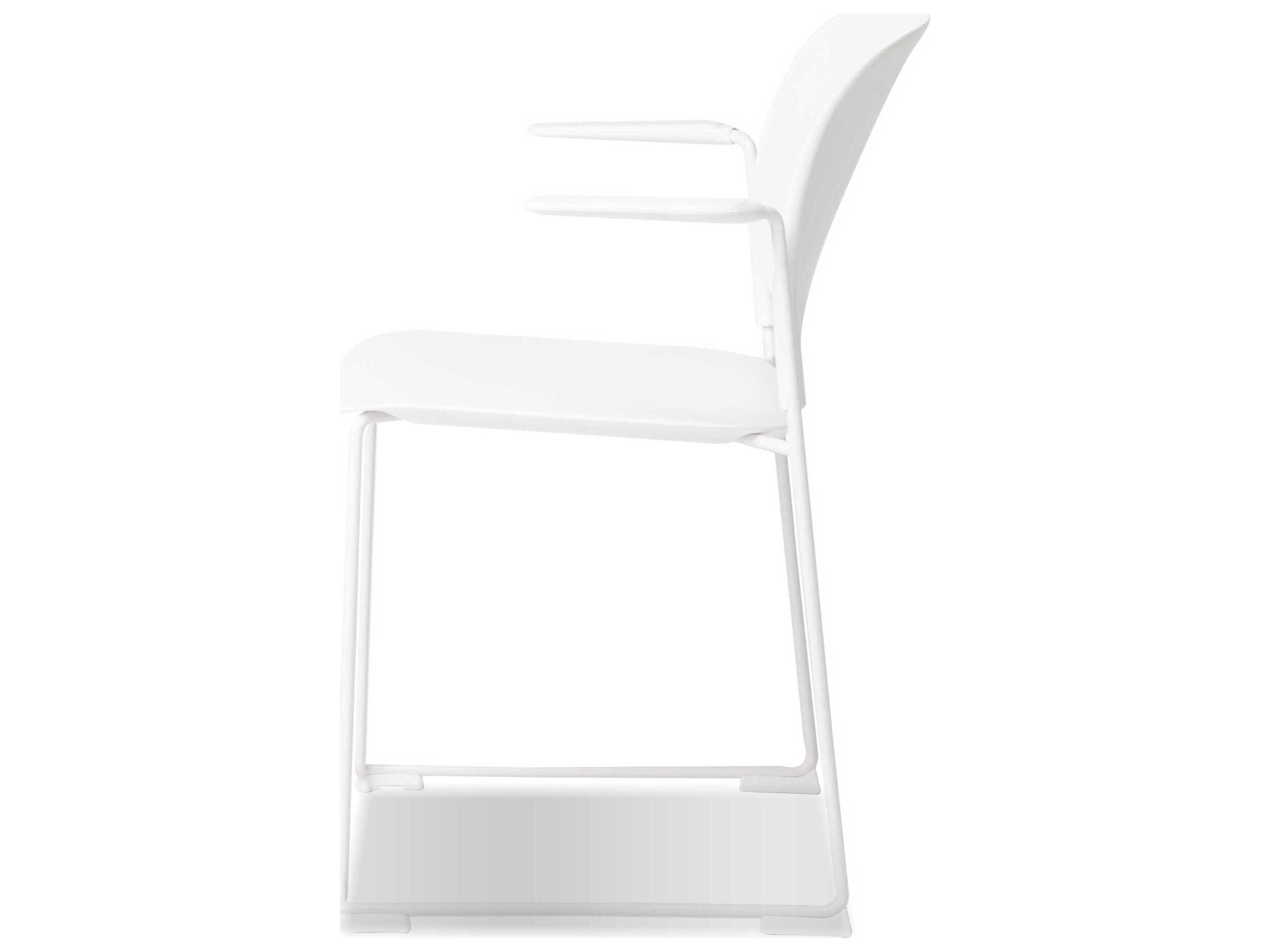 Mobital Pringle White Arm Dining Chair