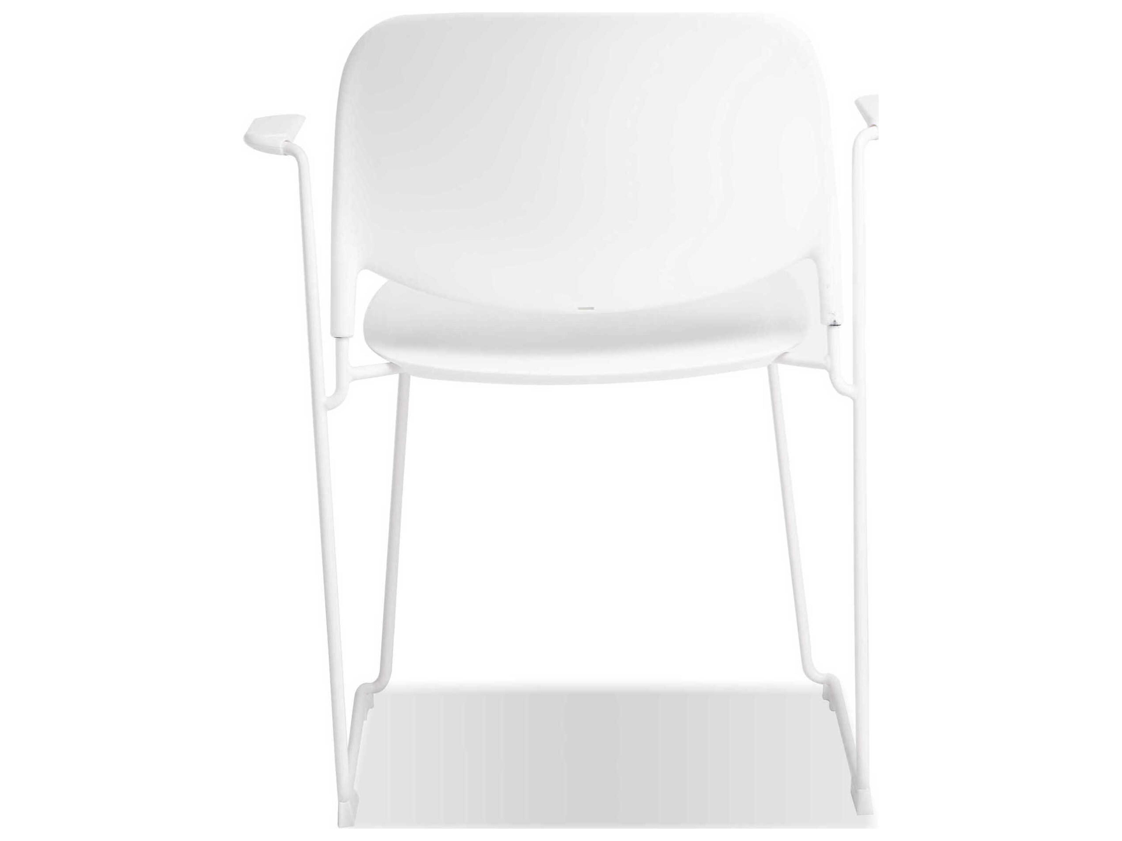 Mobital Pringle White Arm Dining Chair