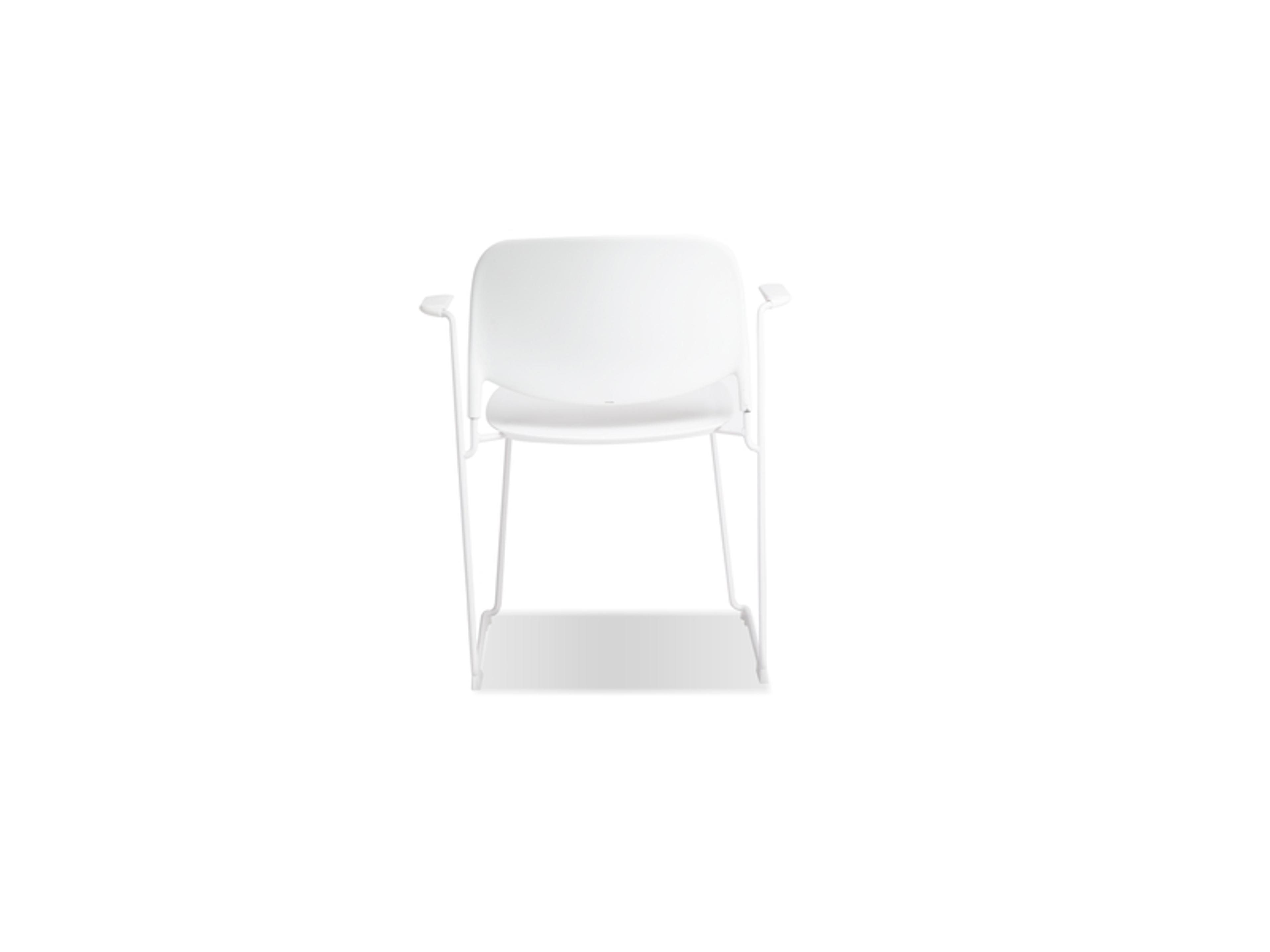 Mobital Pringle White Arm Dining Chair