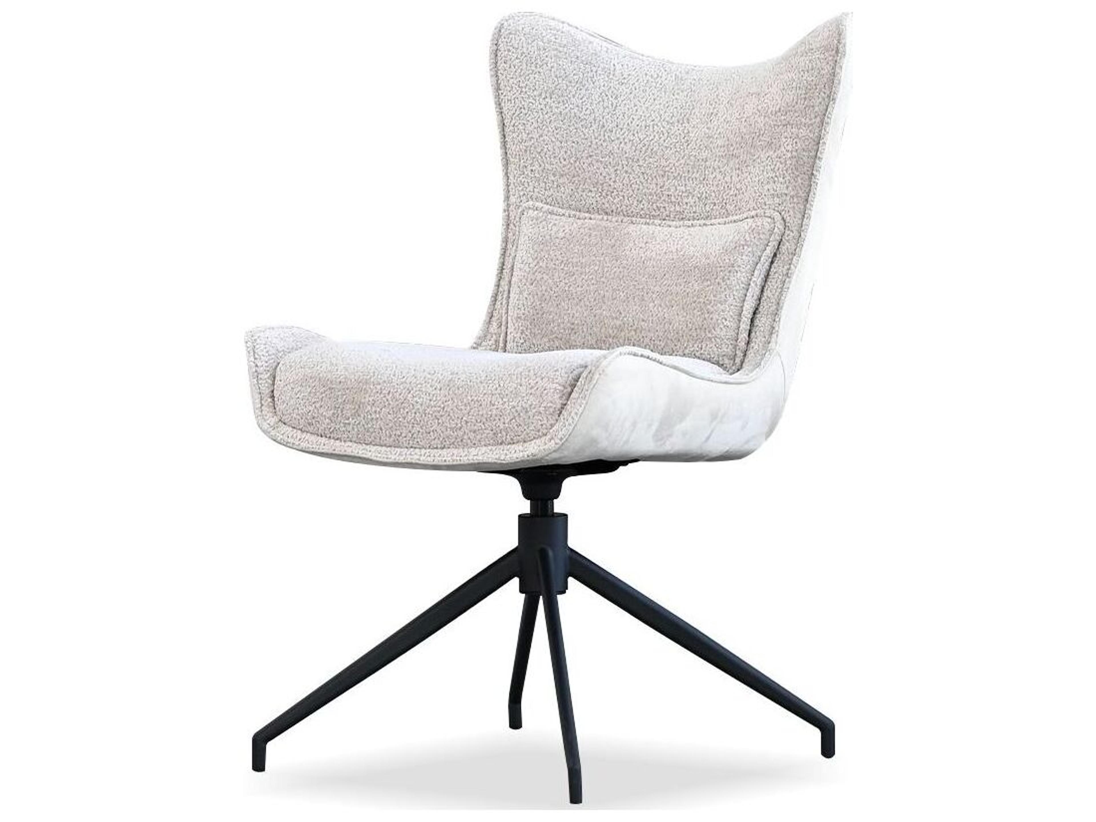 Amalfi Black Upholstered Armless Dining Chair