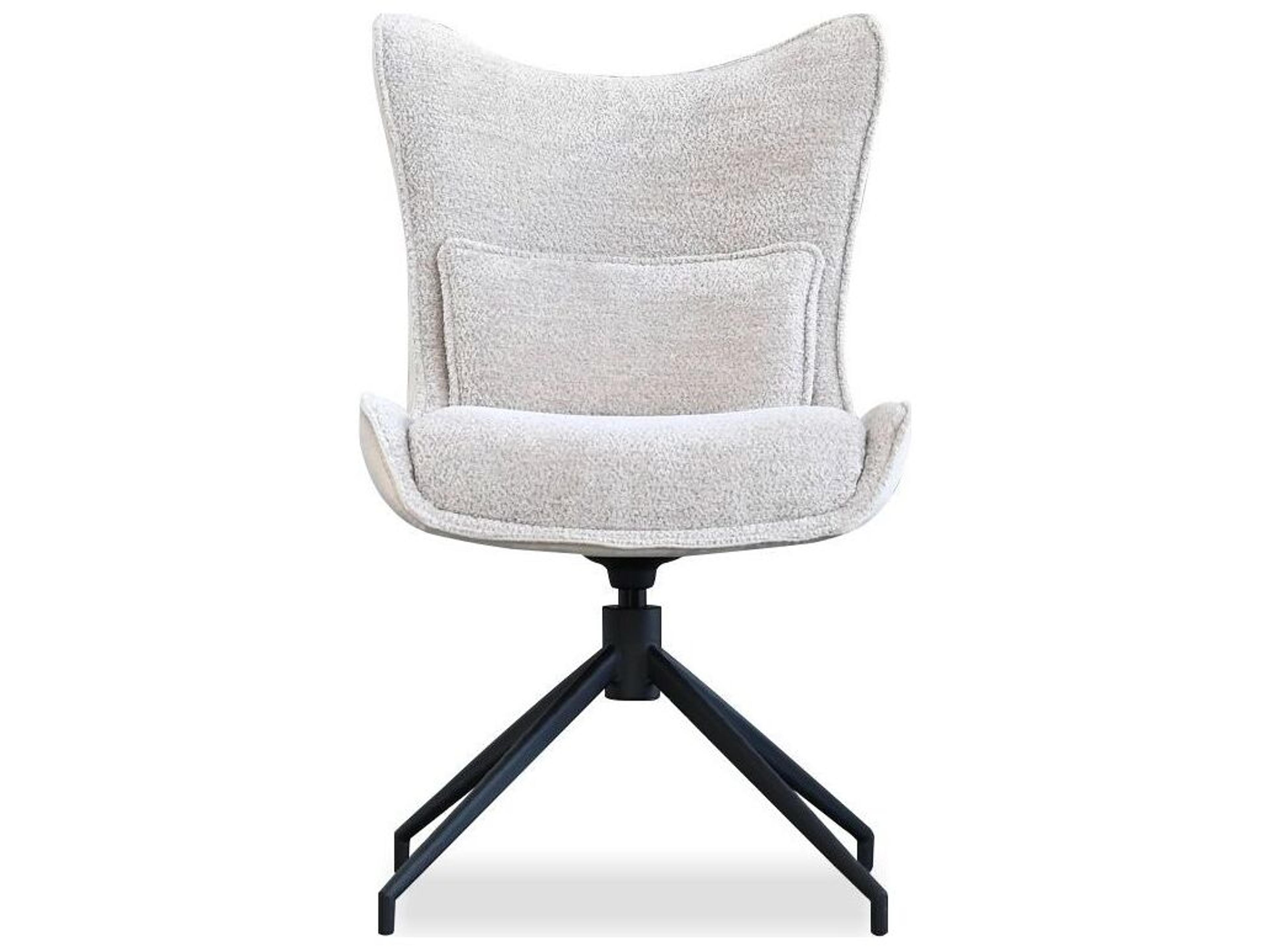 Mobital Amalfi Black Upholstered Armless Dining Chair