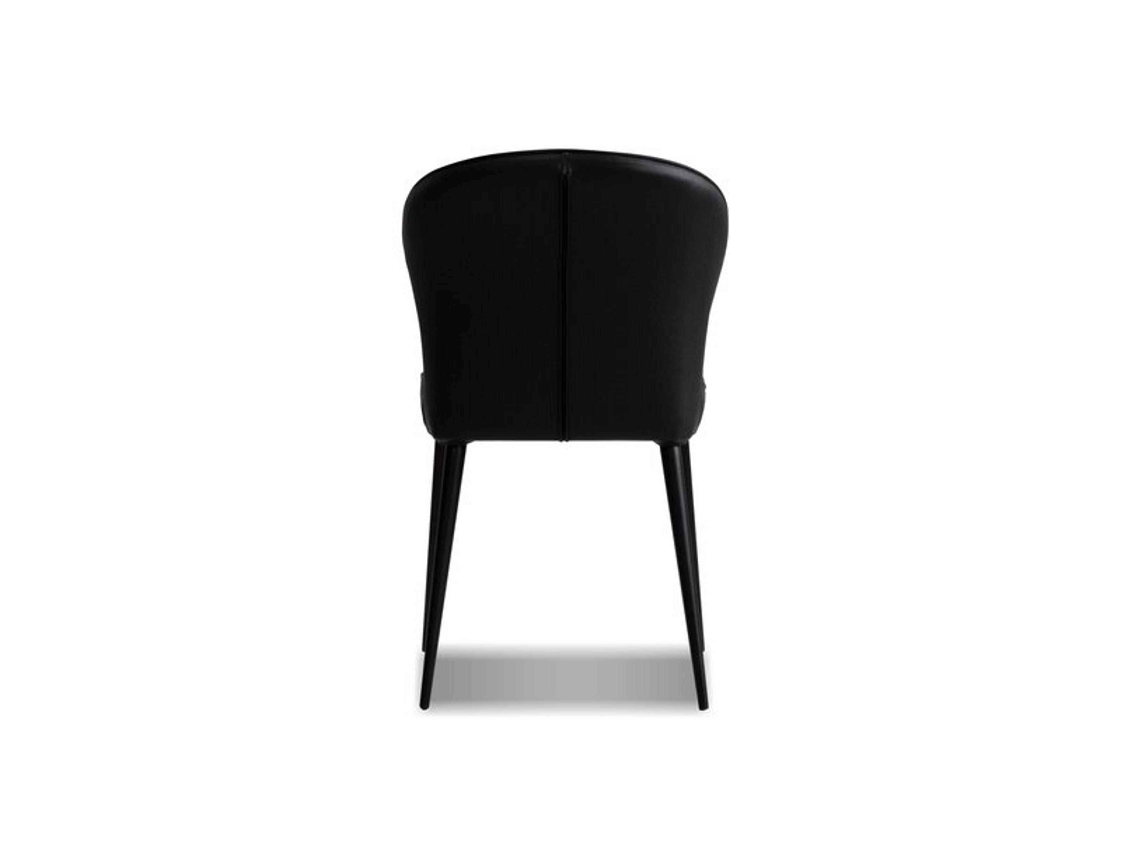 Mobital Ariel Black Leather Armless Dining Chair