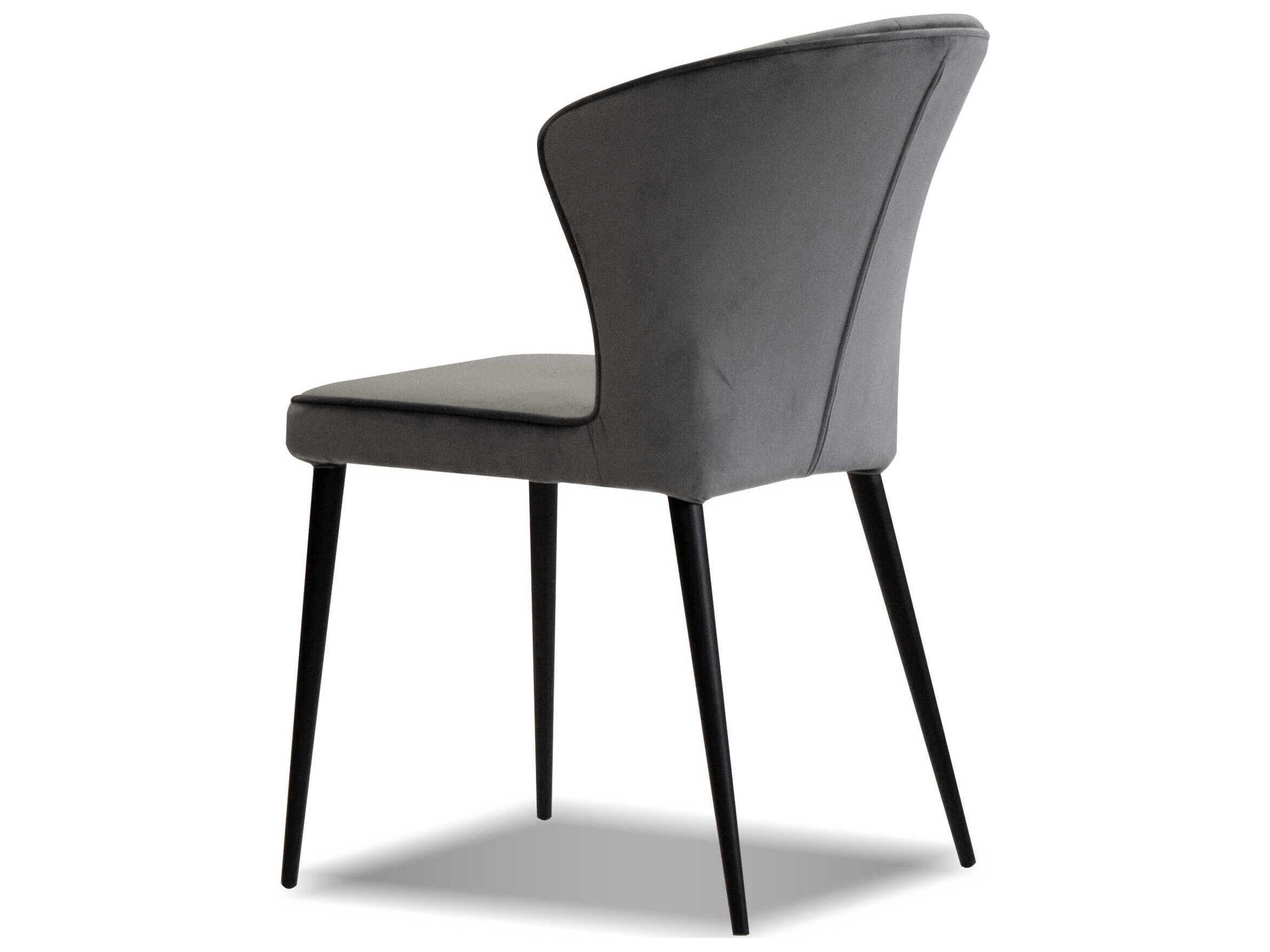 Mobital Ariel Gray Upholstered Armless Dining Chair