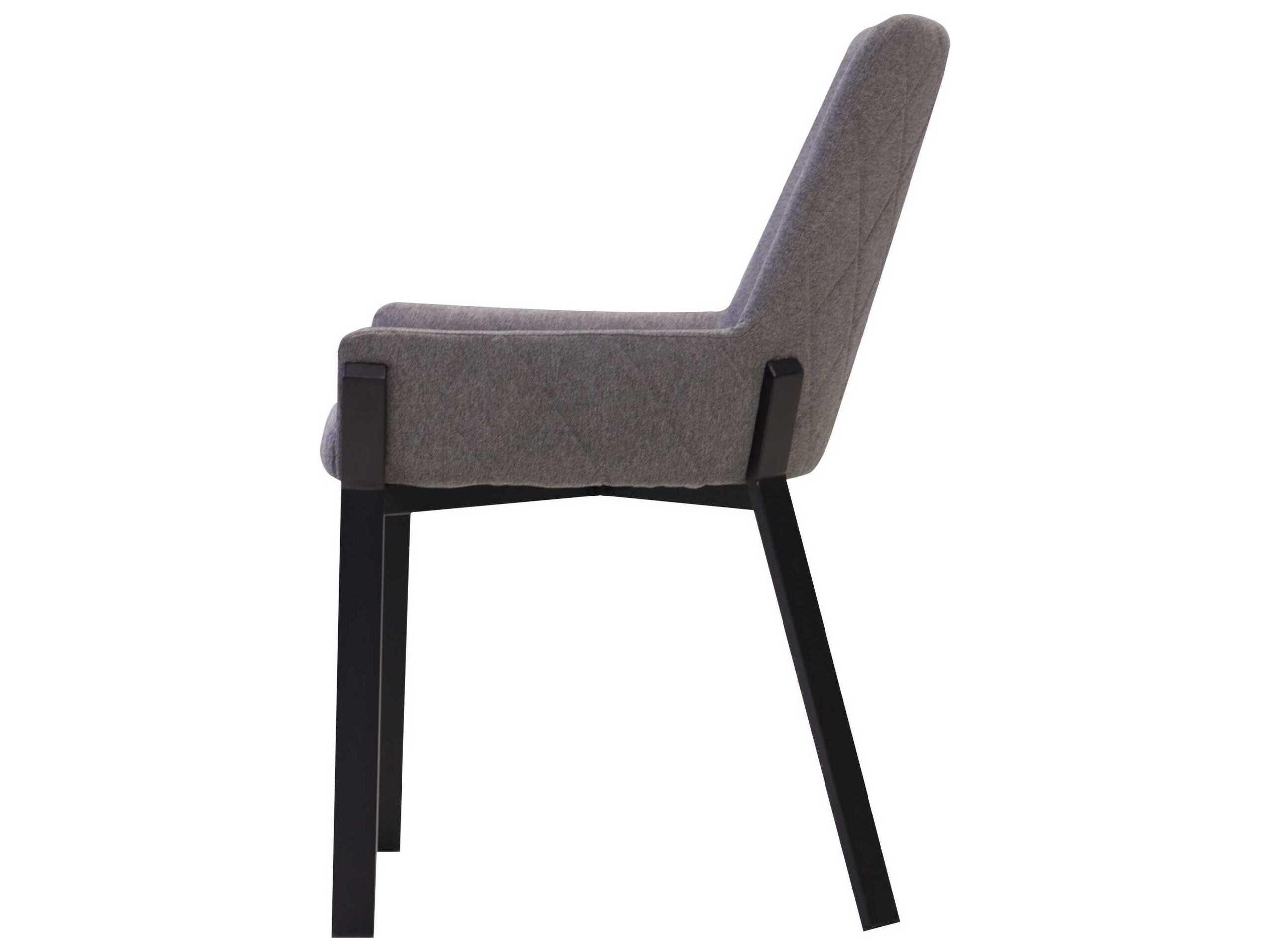 Mobital Benson Black Upholstered Arm Dining Chair