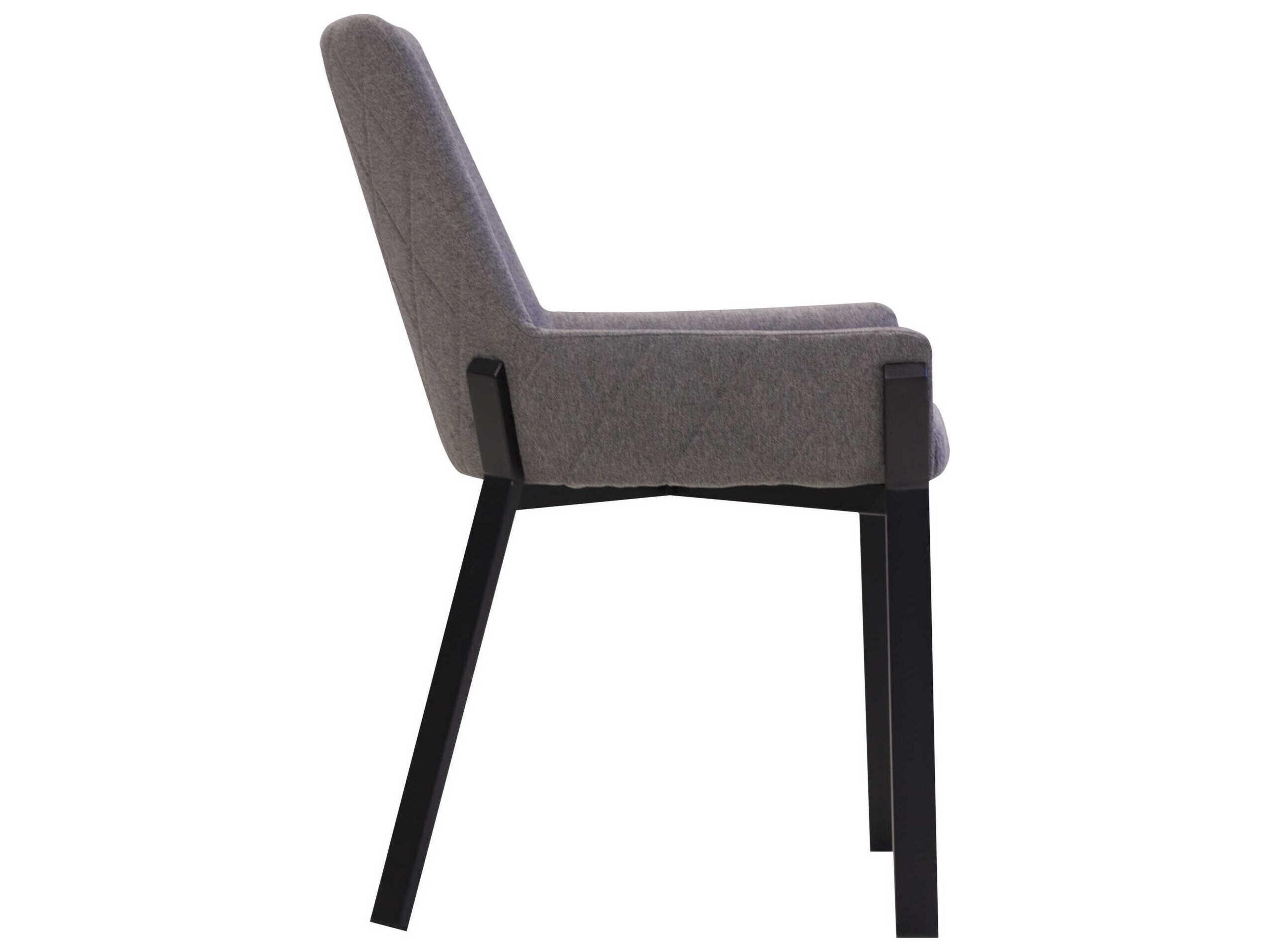 Mobital Benson Black Upholstered Arm Dining Chair