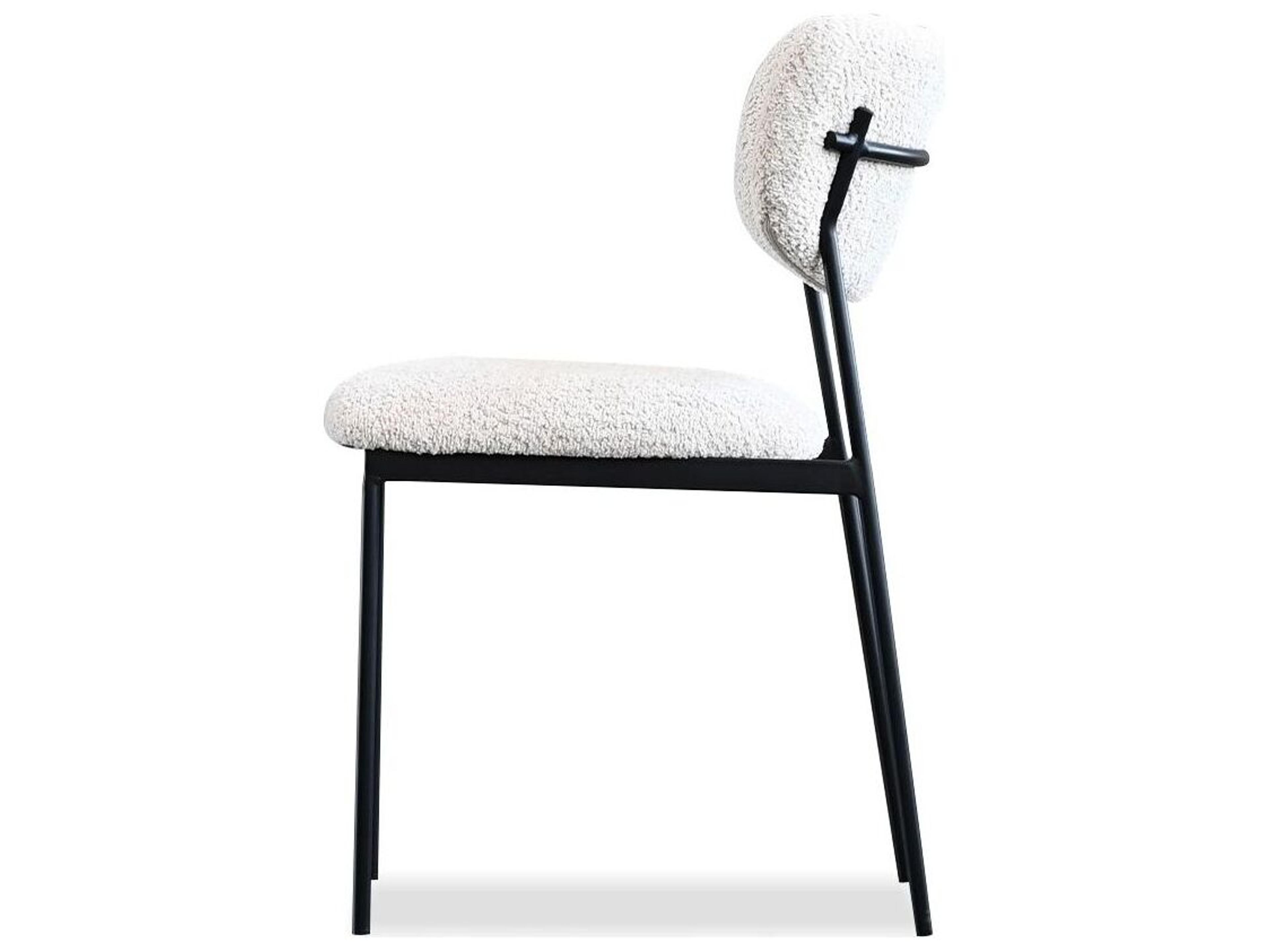 Mobital Clique Beige Upholstered Armless Dining Chair
