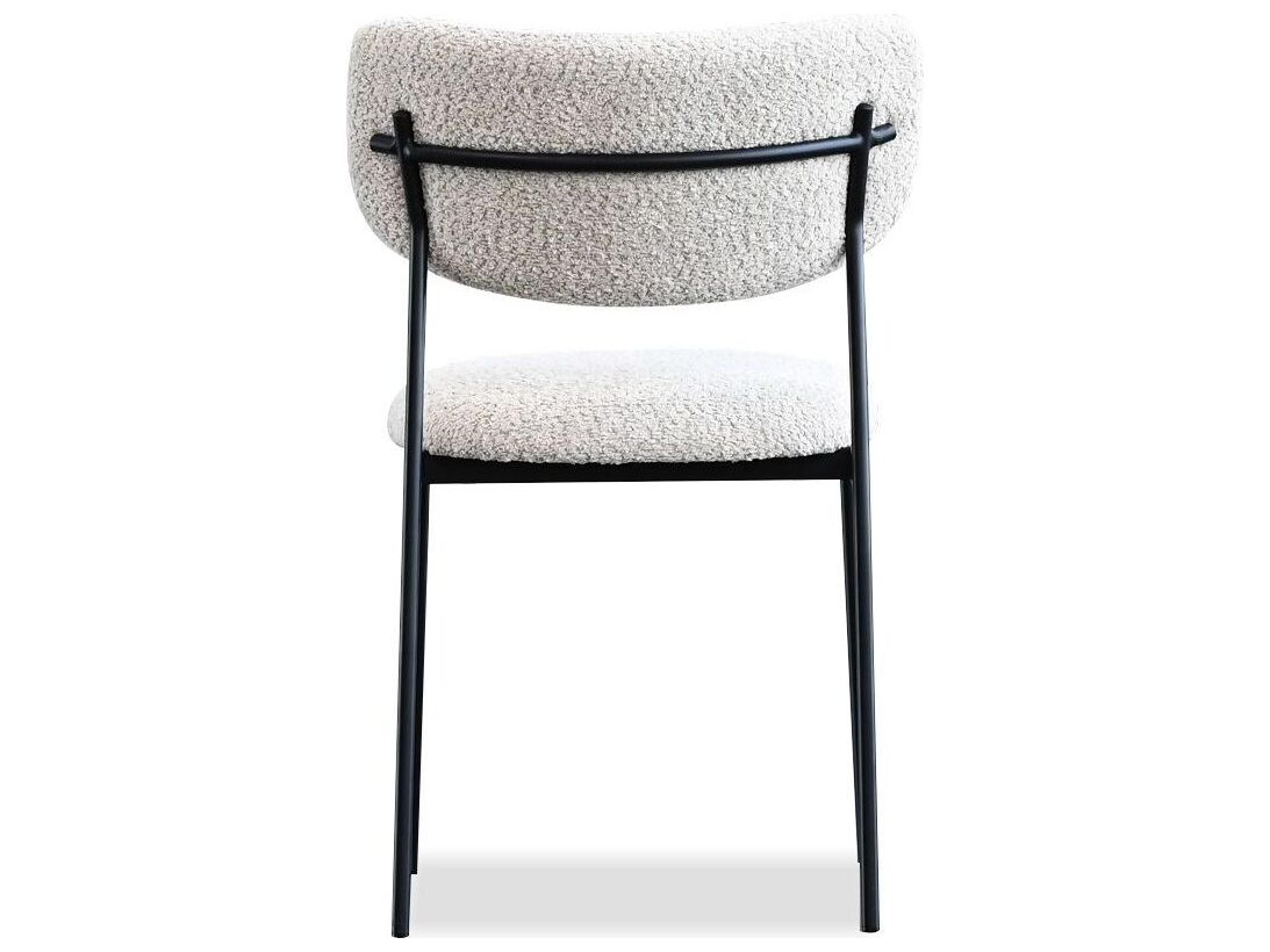 Mobital Clique Beige Upholstered Armless Dining Chair