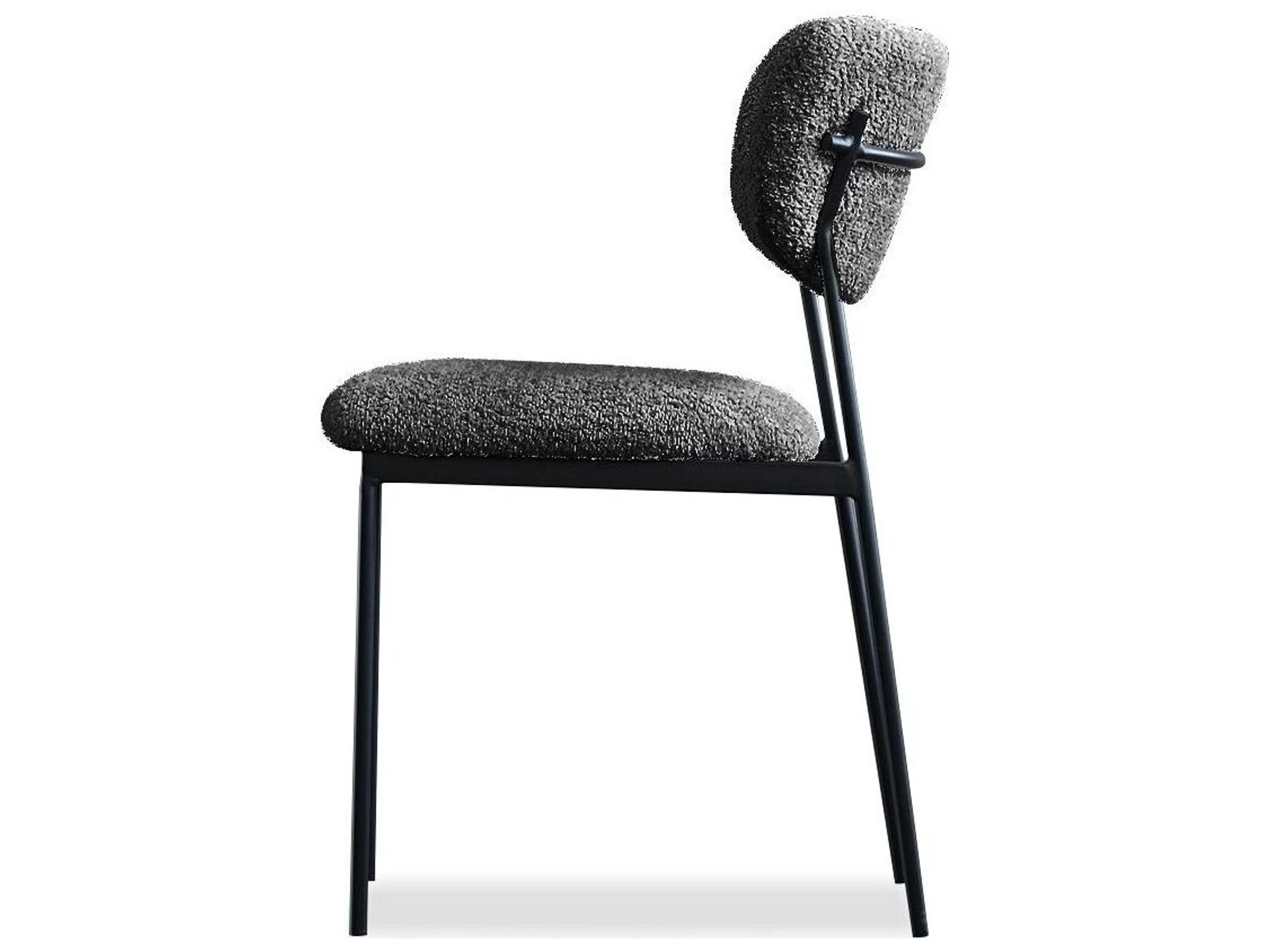 Mobital Clique Gray Upholstered Armless Dining Chair