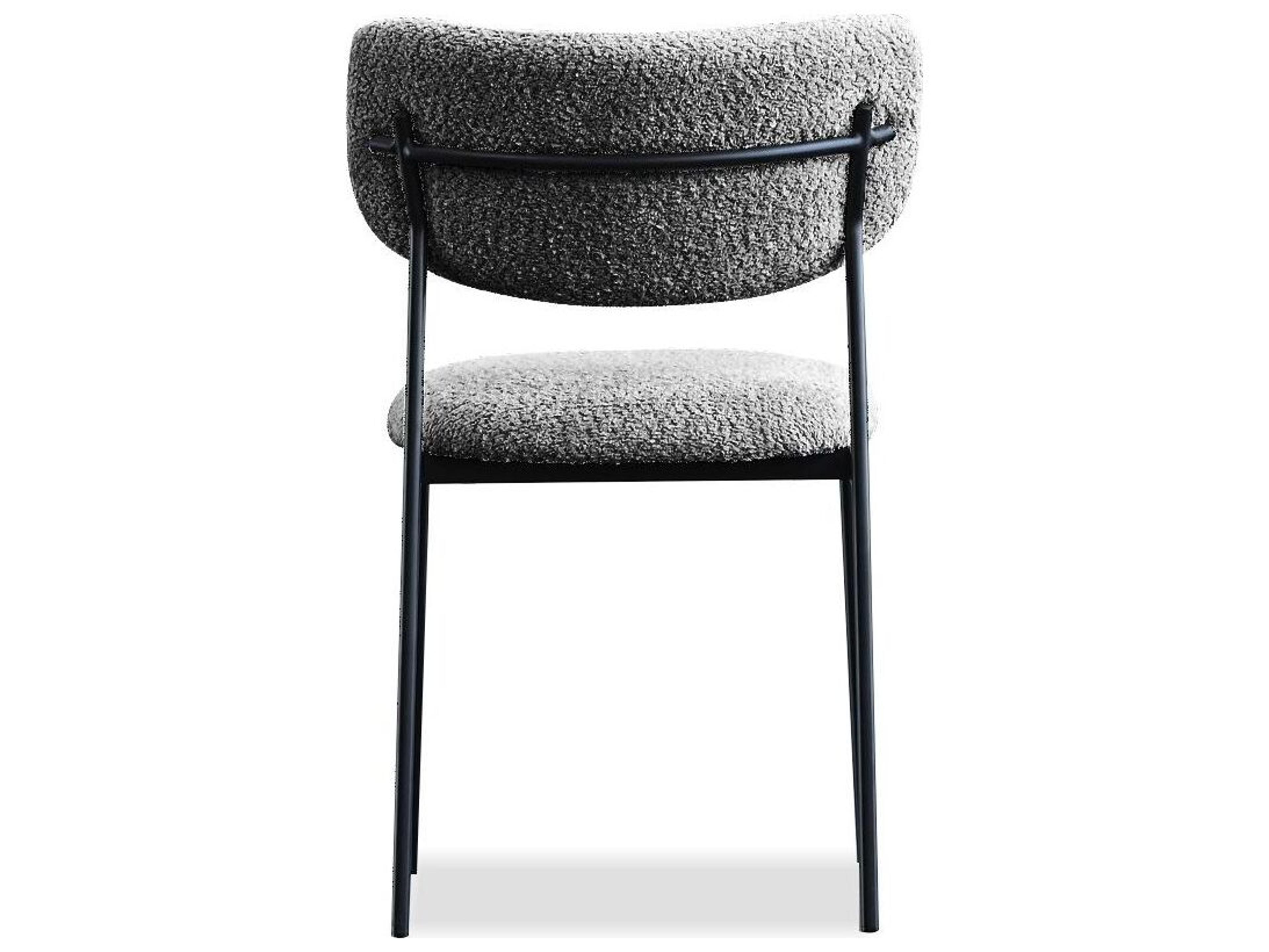 Mobital Clique Gray Upholstered Armless Dining Chair