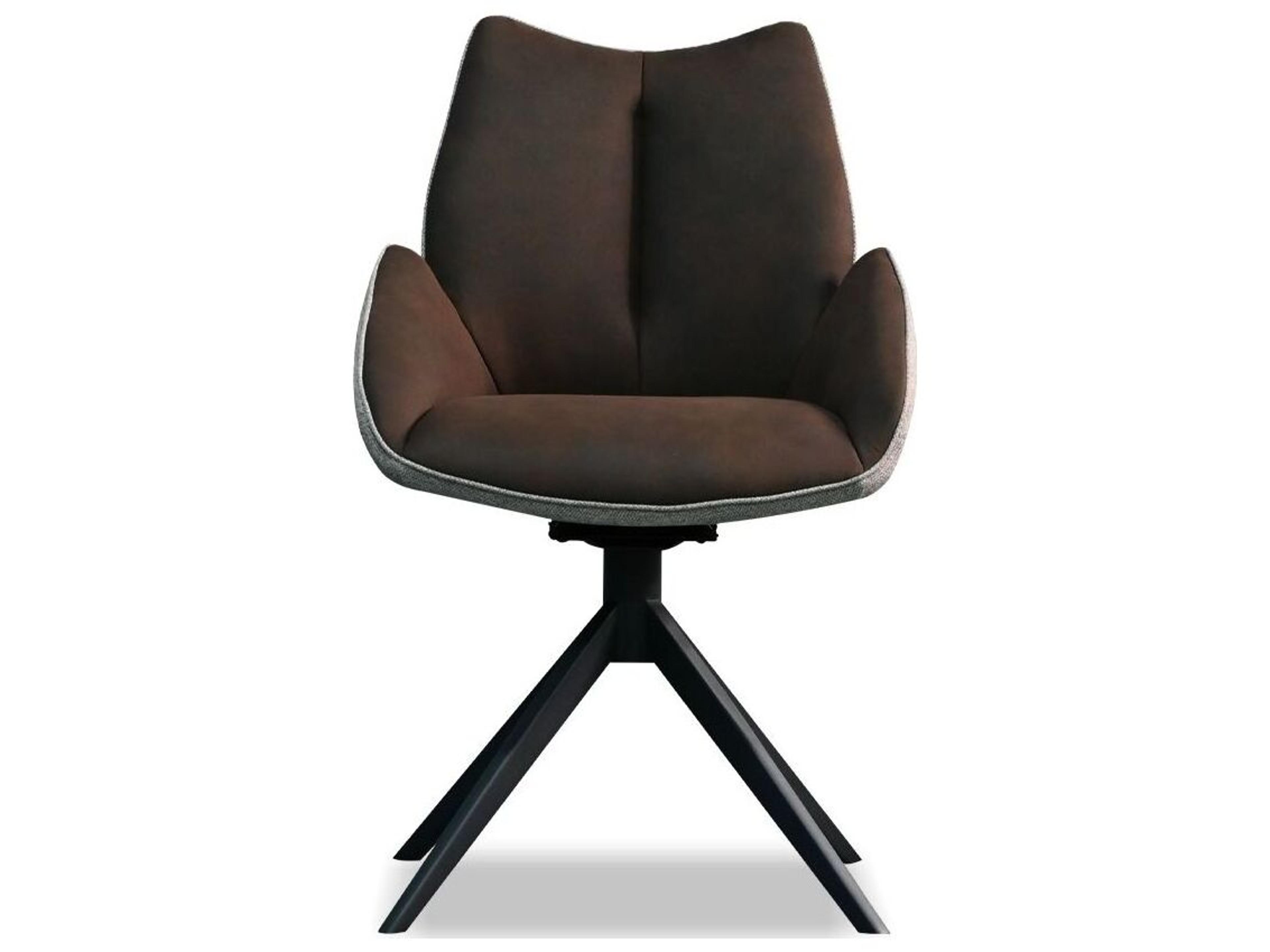 Mobital Gian Black Upholstered Arm Dining Chair