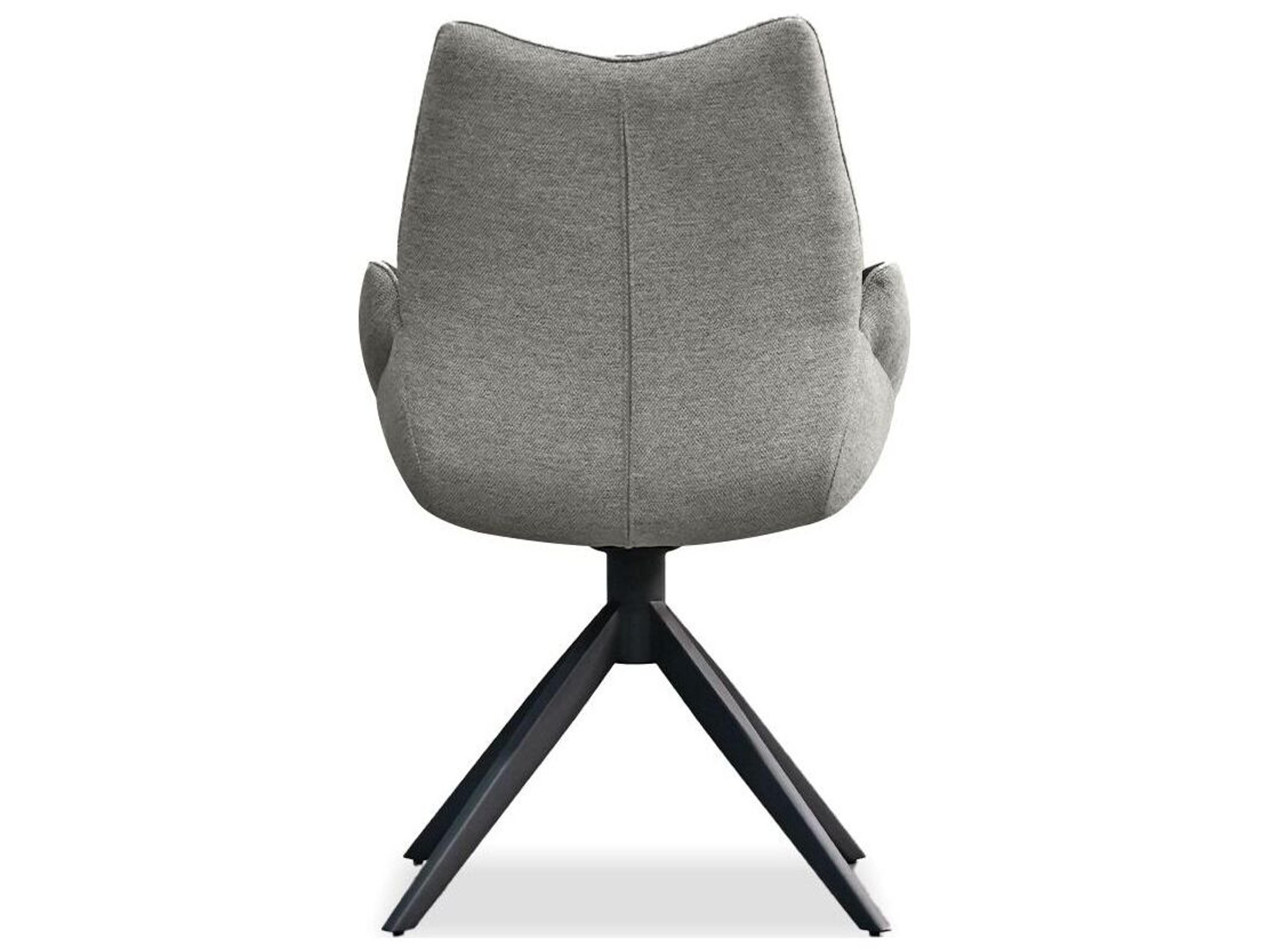 Mobital Gian Black Upholstered Arm Dining Chair