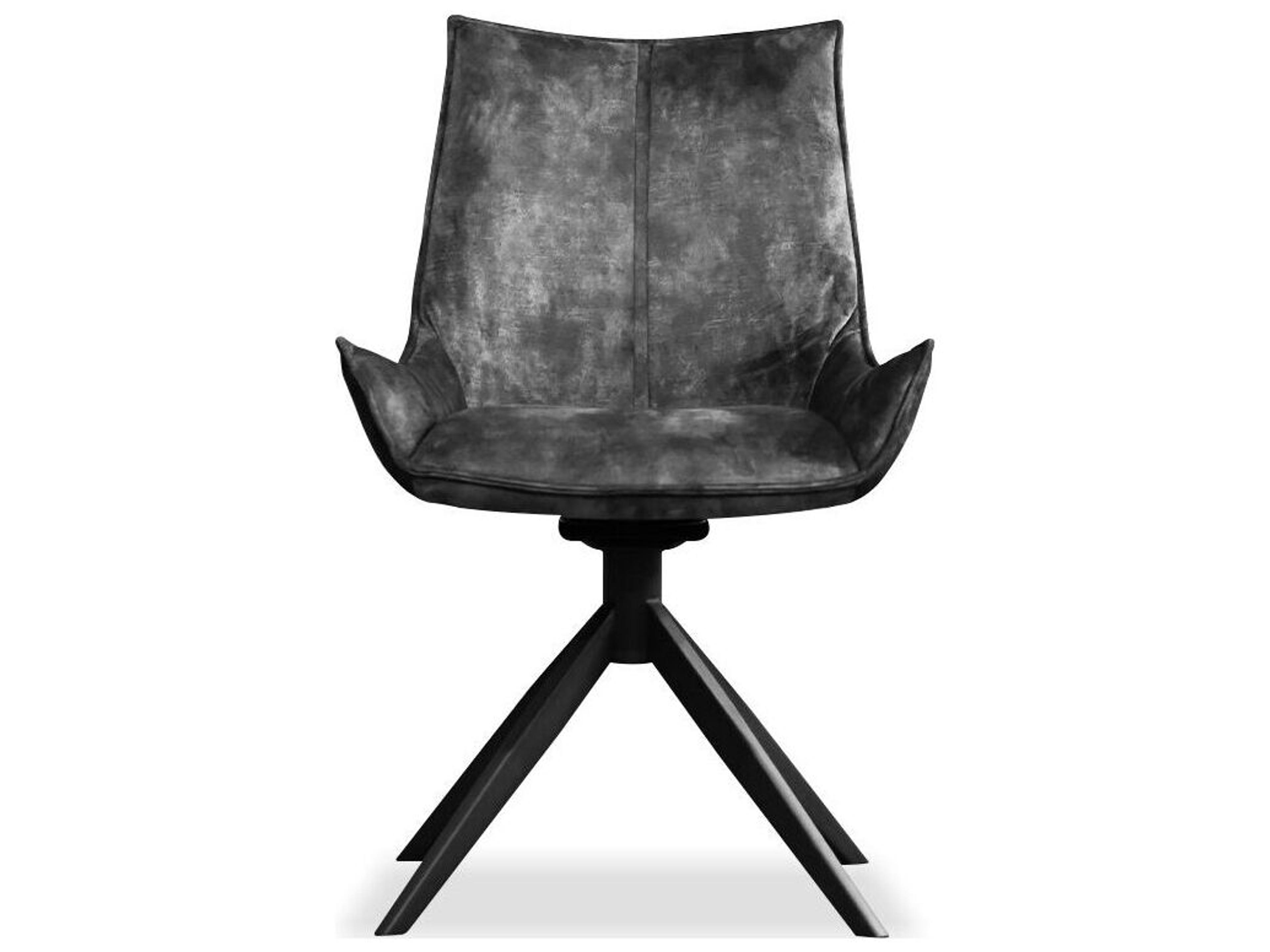 Mobital Giulia Gray Upholstered Armless Dining Chair Set of 2