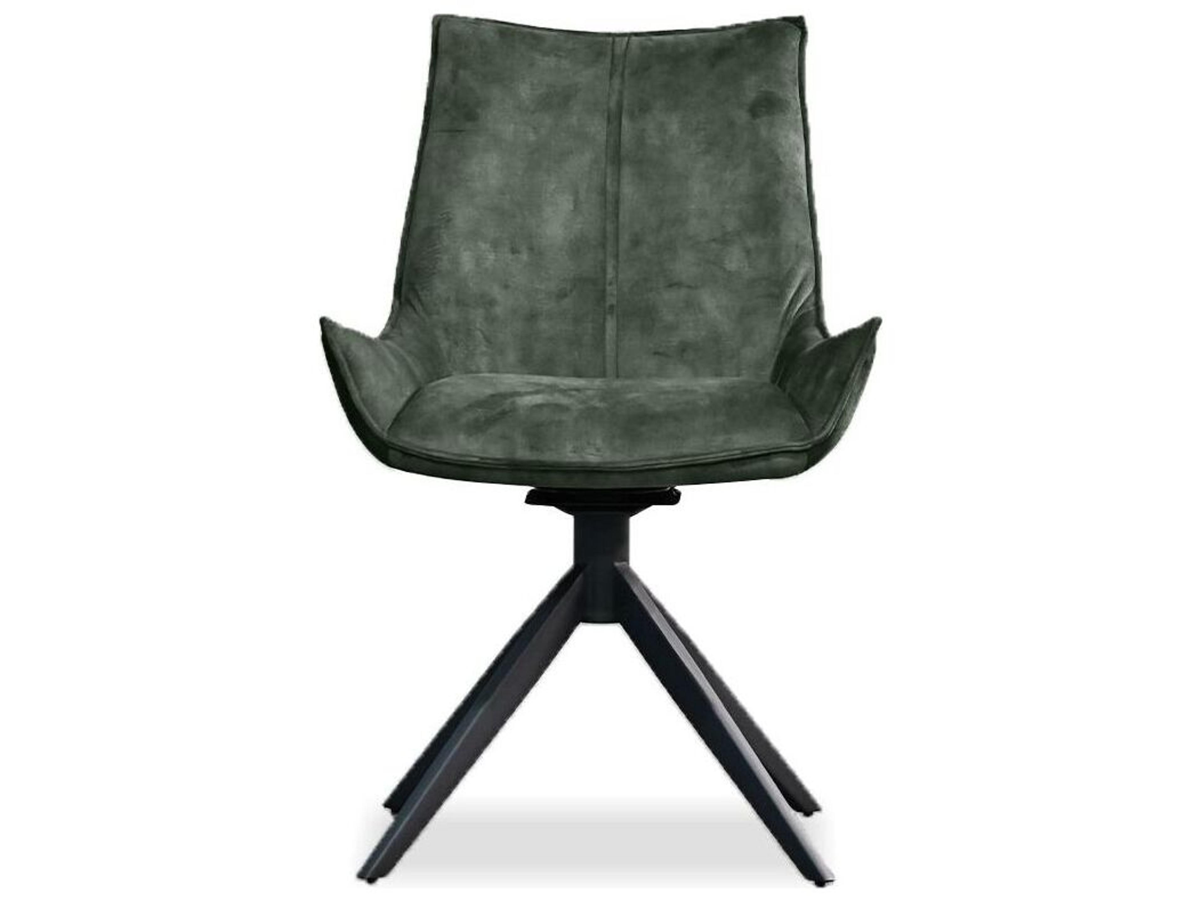 Mobital Giulia Black Upholstered Armless Dining Chair Set of 2