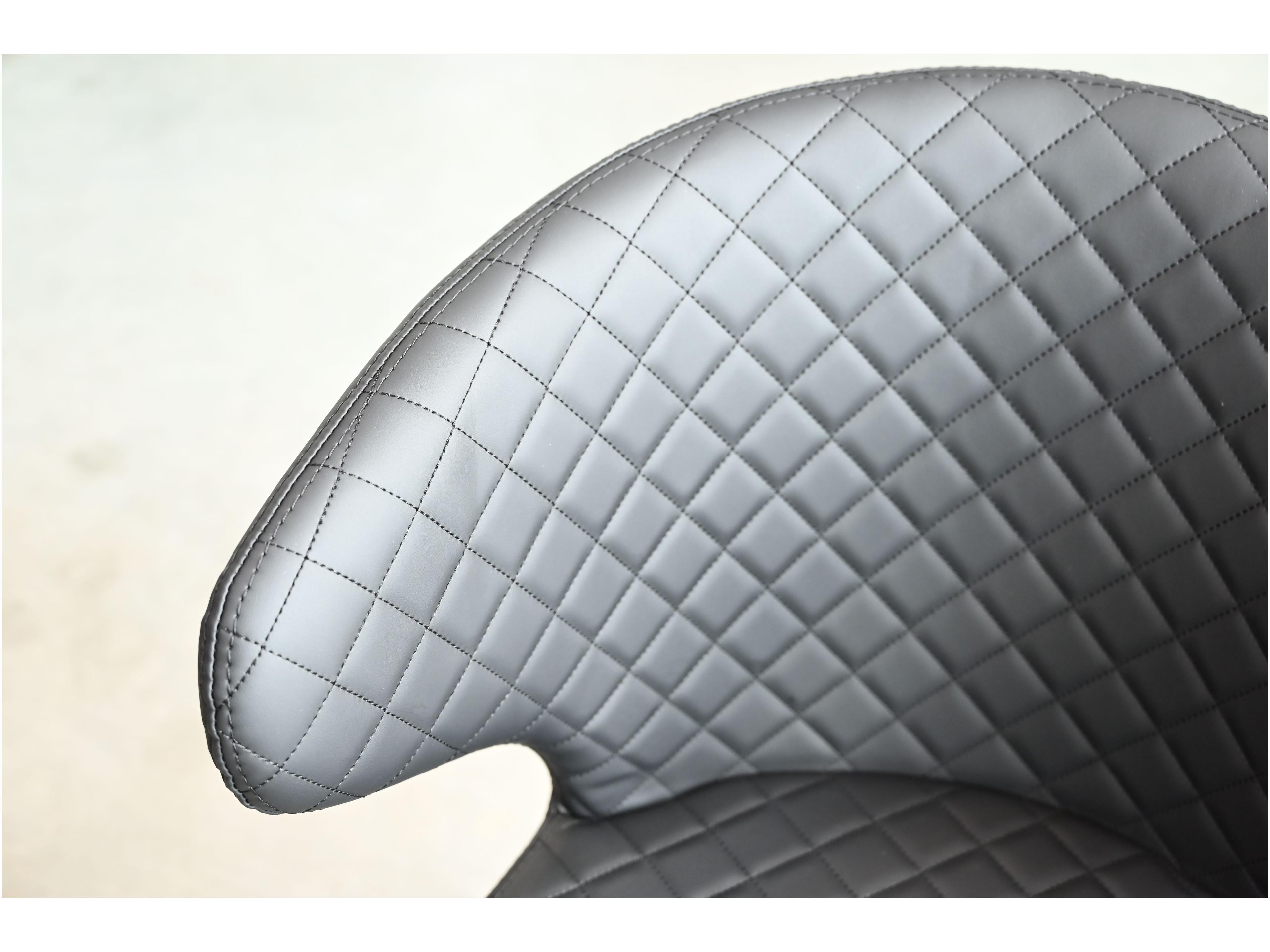 Mobital Hug Black Faux Leather Arm Dining Chair 
Set of 2