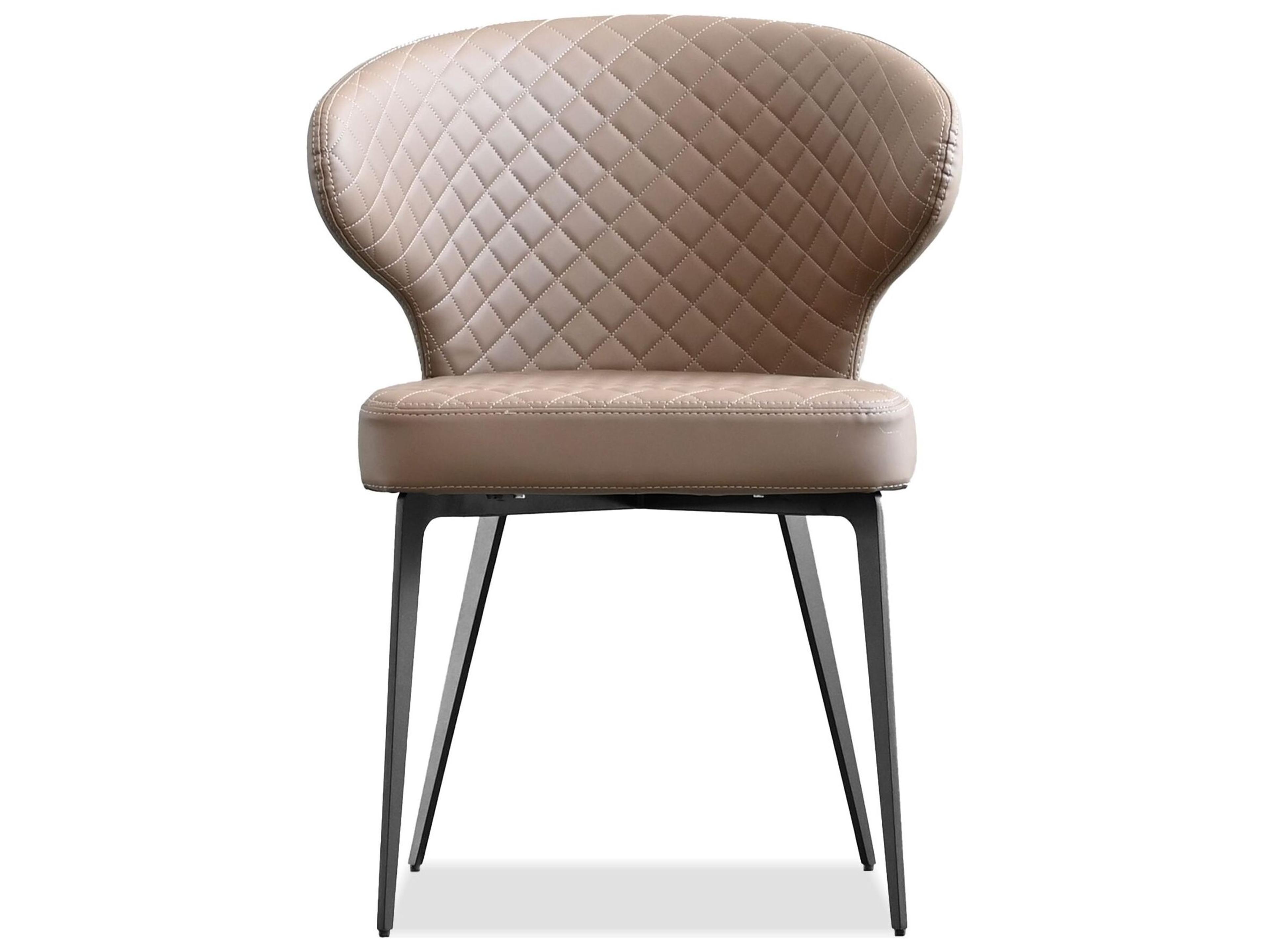 Mobital Hug Brown Faux Leather Arm Dining Chair 
Set of 2