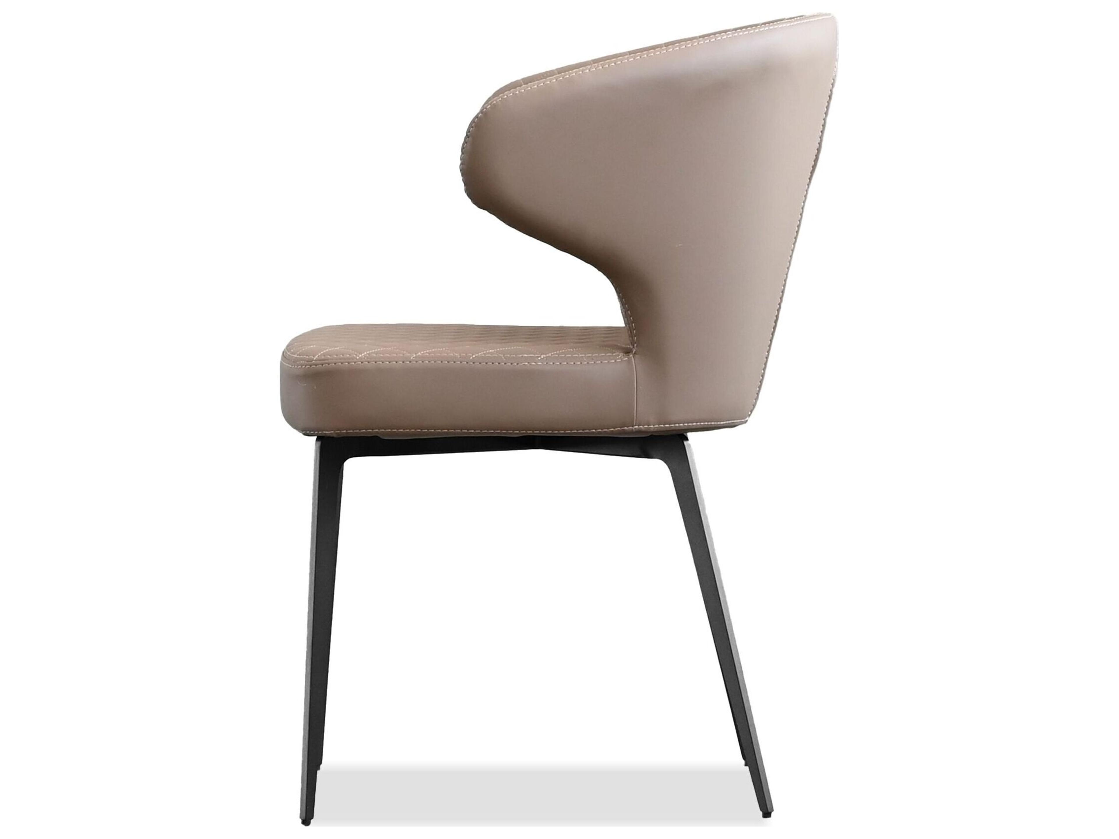 Mobital Hug Brown Faux Leather Arm Dining Chair 
Set of 2