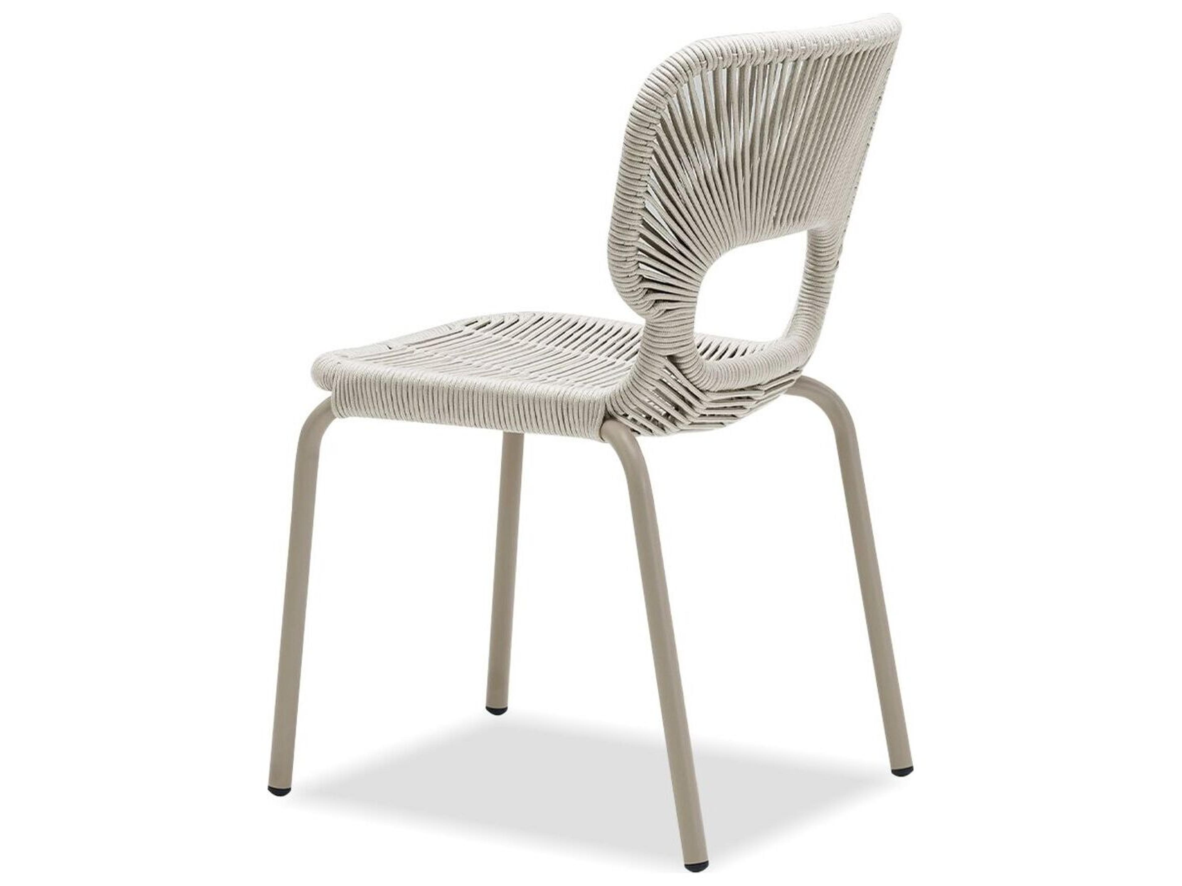 Mobital Ischia White Armless Dining Chair