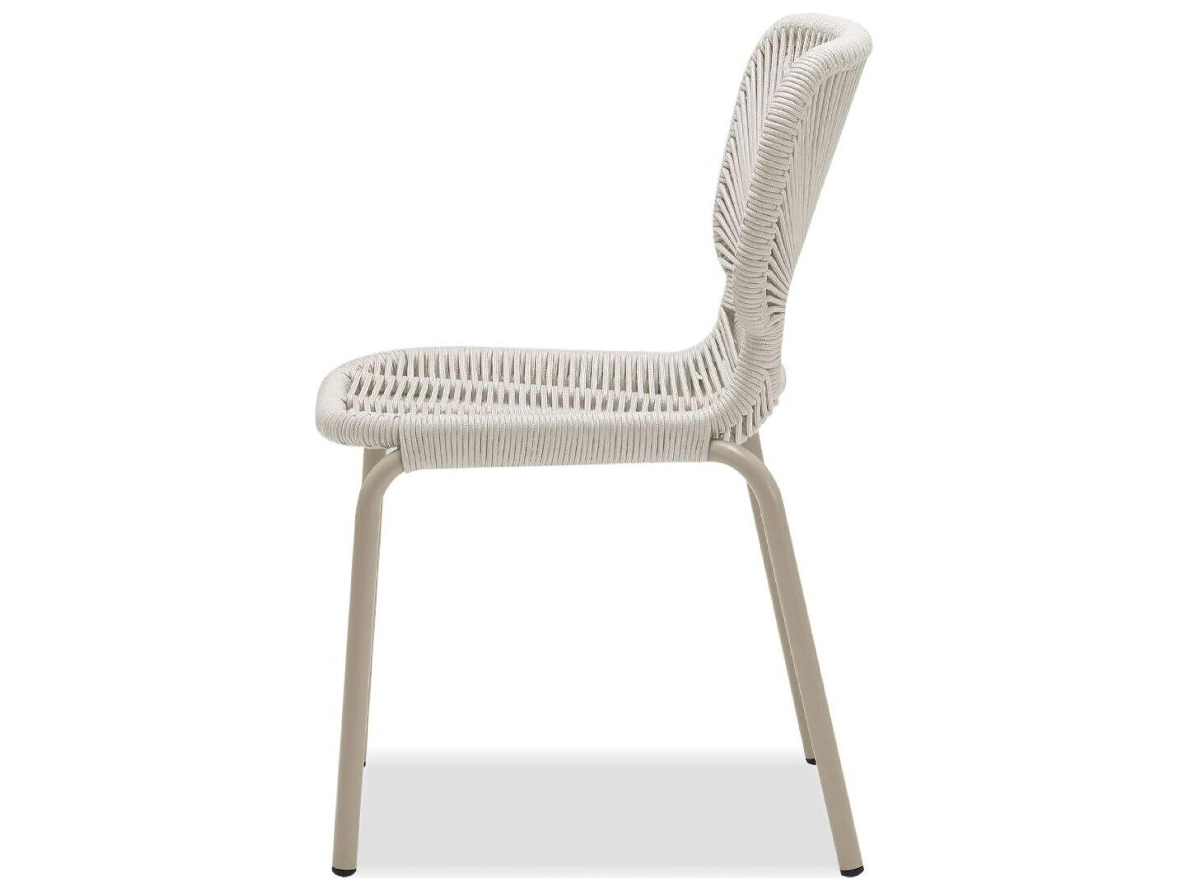 Mobital Ischia White Armless Dining Chair