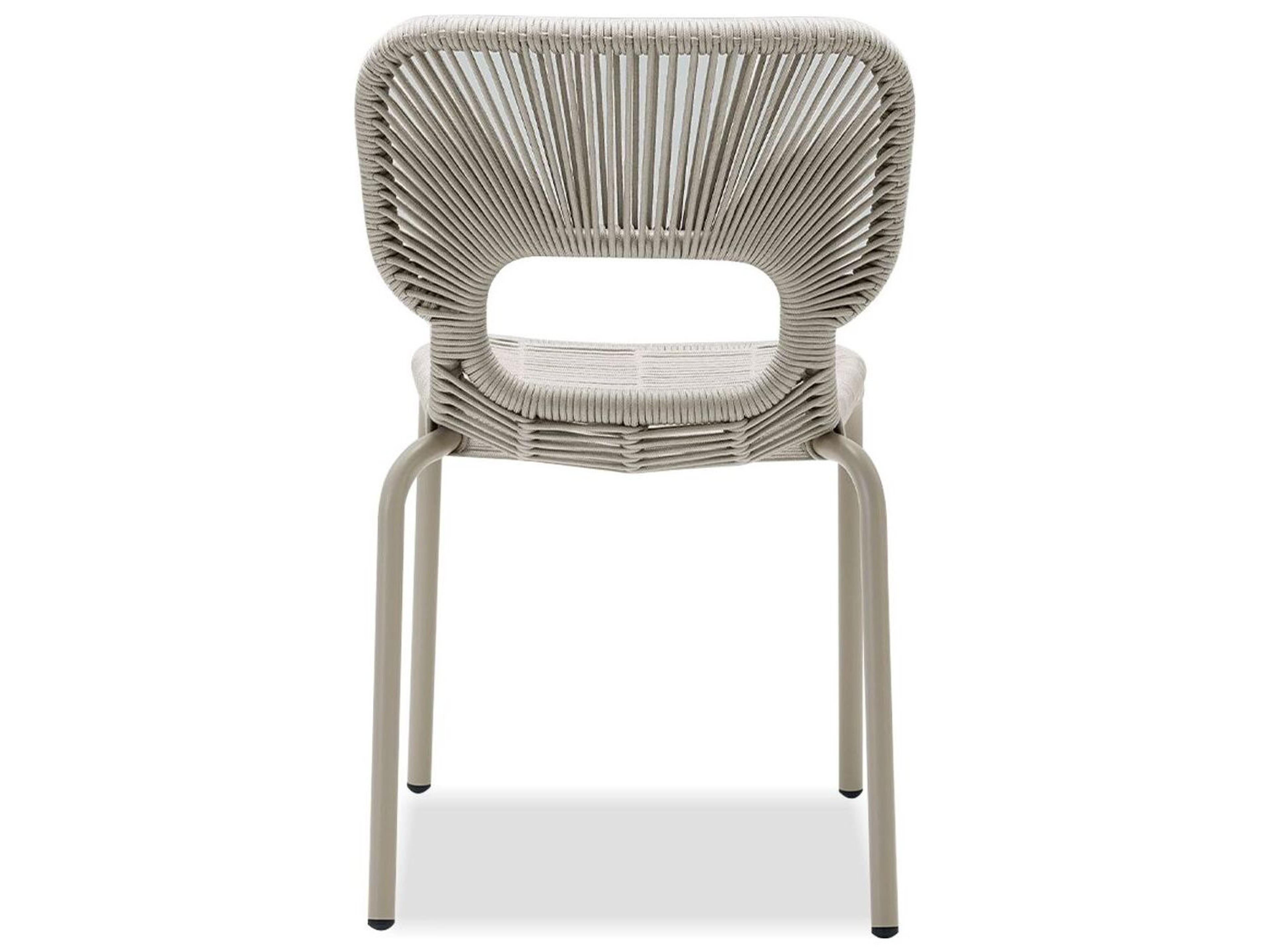 Mobital Ischia White Armless Dining Chair